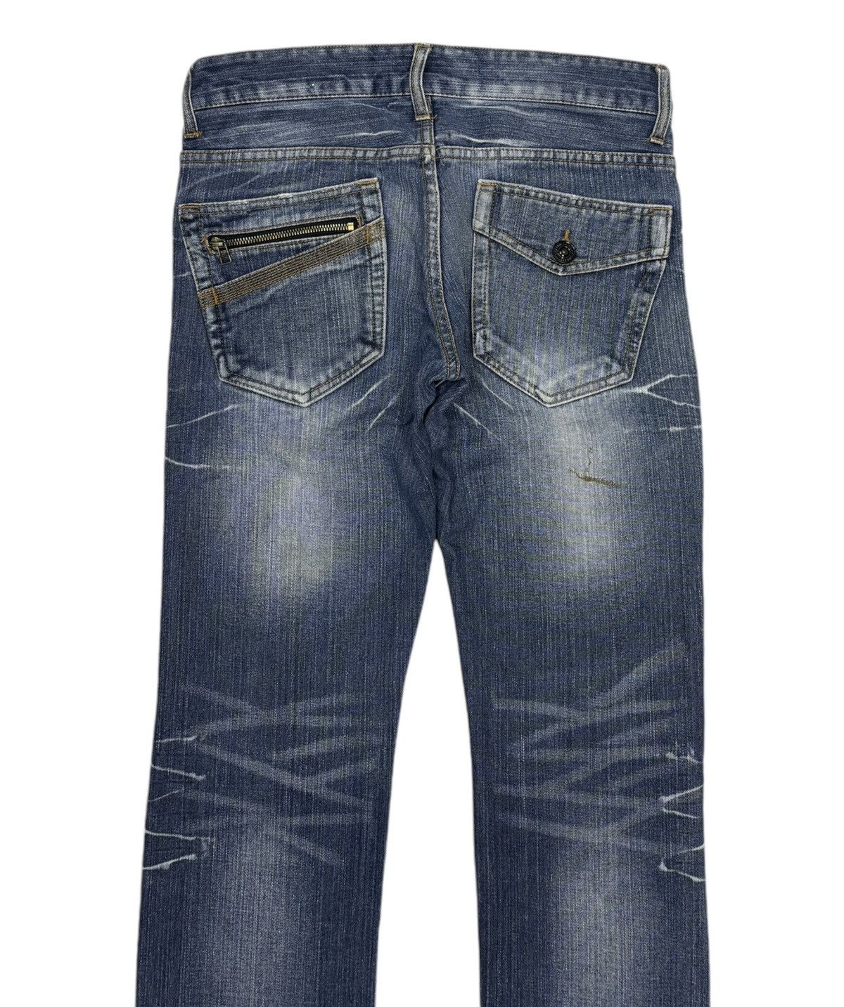 Hysteric Glamour DOUBLEFOCUS CLAWMARK DISTRESSED DENIM JEANS Size US 31 - 4 Thumbnail