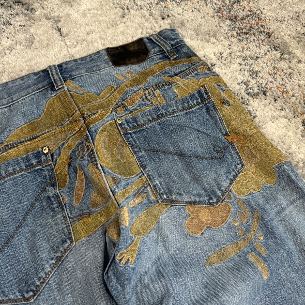 JNCO × Rocawear × Vintage Crazy Vintage y2k Rocawear camo embroidered baggy jeans Size US 36 / EU 52 - 3 Thumbnail