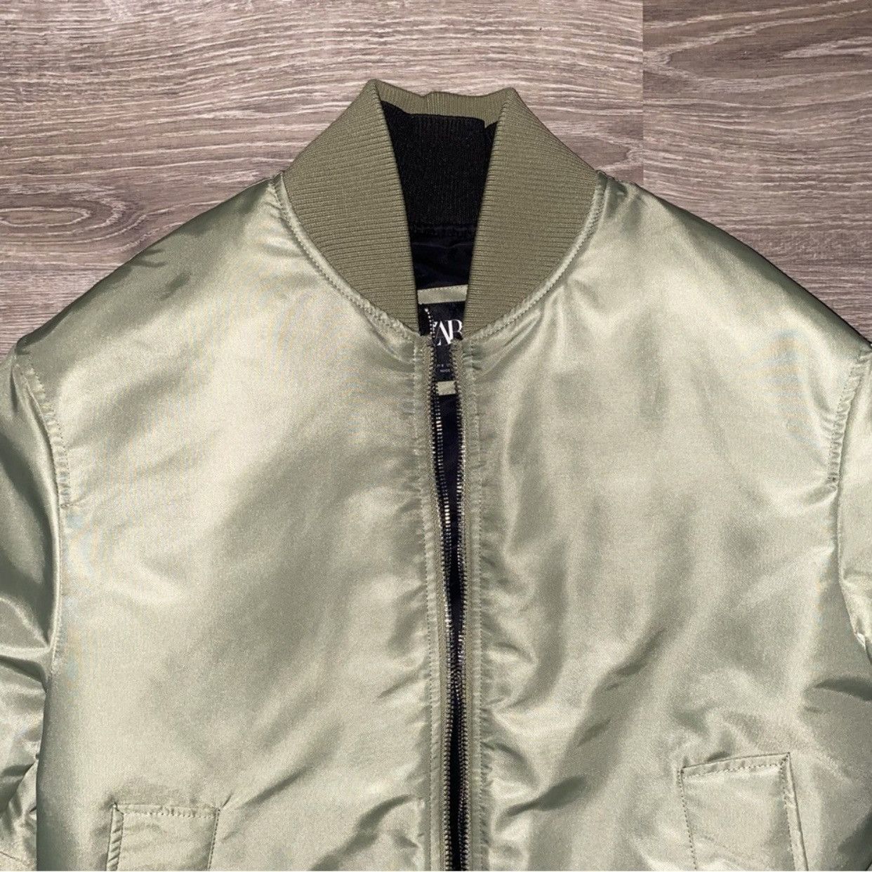 Zara Zara Double Collar Bomber Jacket Size US S / EU 44-46 / 1 - 5 Thumbnail
