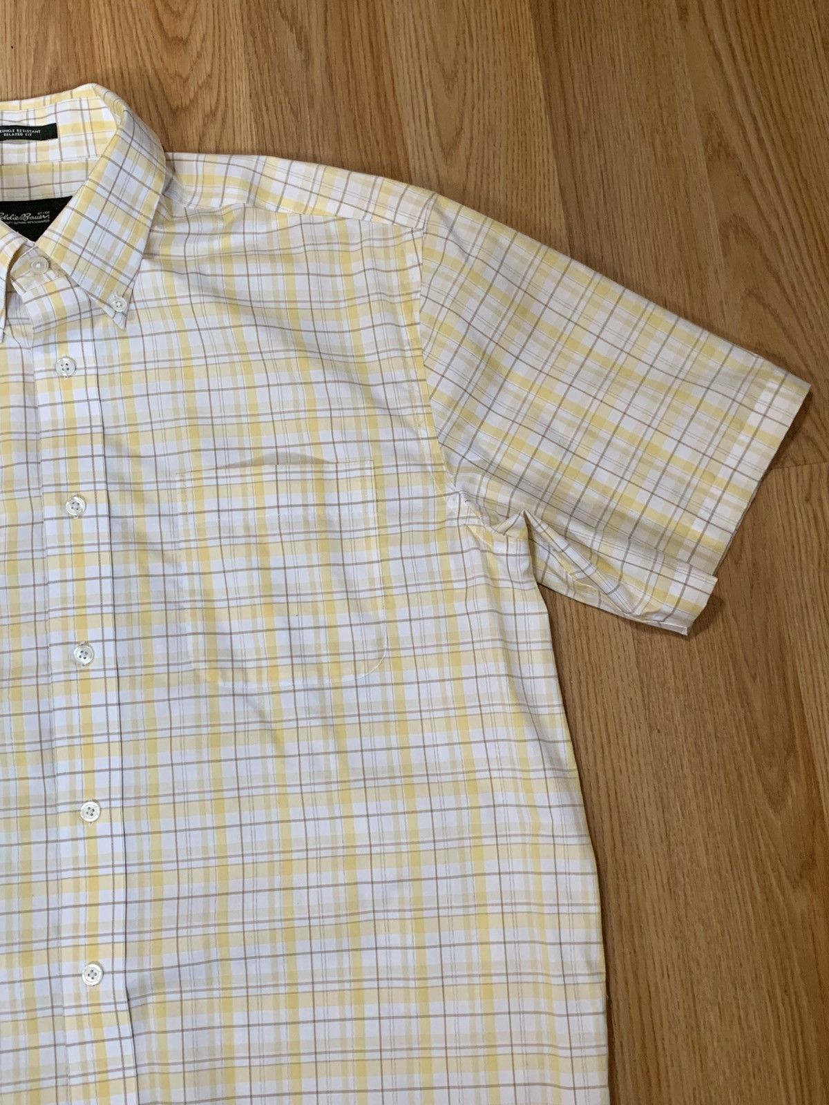 Eddie Bauer SzL-Eddie Bauer Relaxed Fit Short Sleeve Button Up Plaid Size US L / EU 52-54 / 3 - 17 Thumbnail