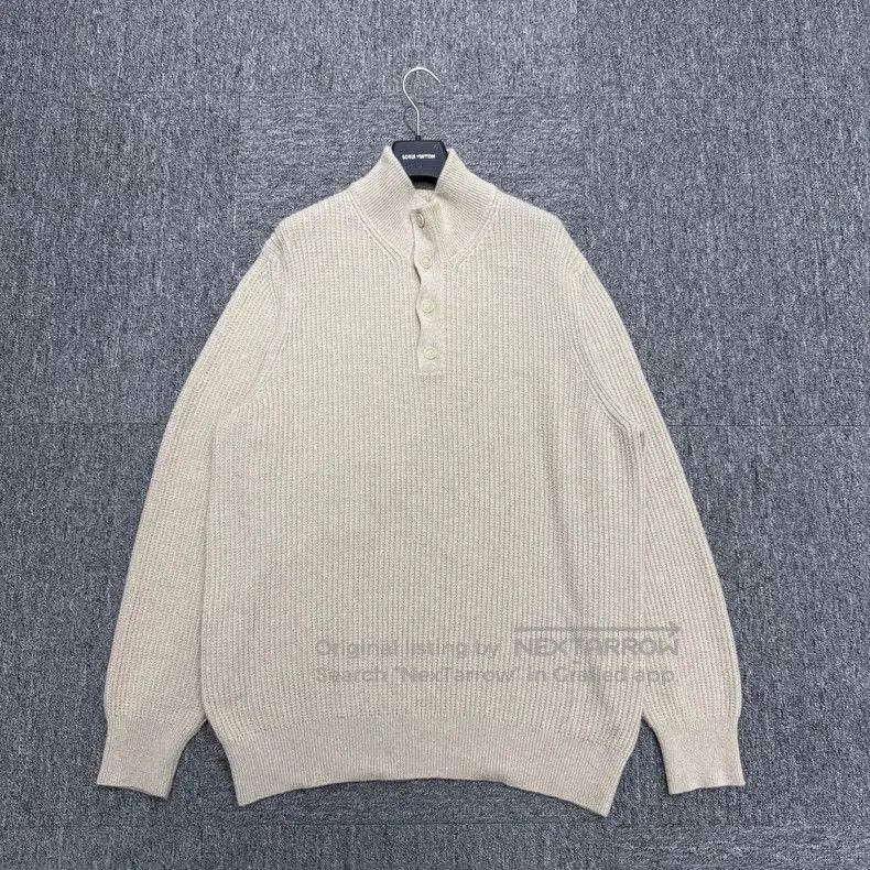Loro Piana Loro Piana Beige Knit Sweater. Size US XL / EU 56 / 4 - 1 Thumbnail