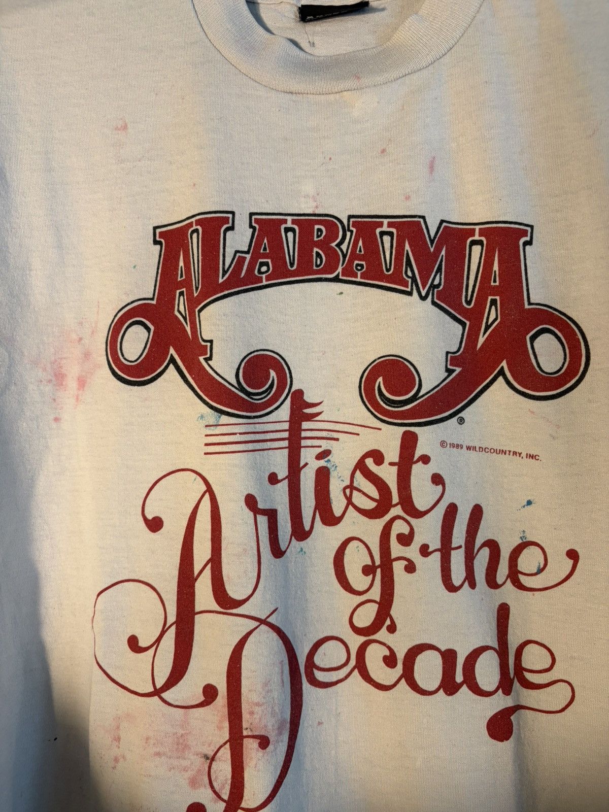 Vintage Vintage single stitch 1989 Alabama artist decade tee shirt Size US L / EU 52-54 / 3 - 4 Thumbnail