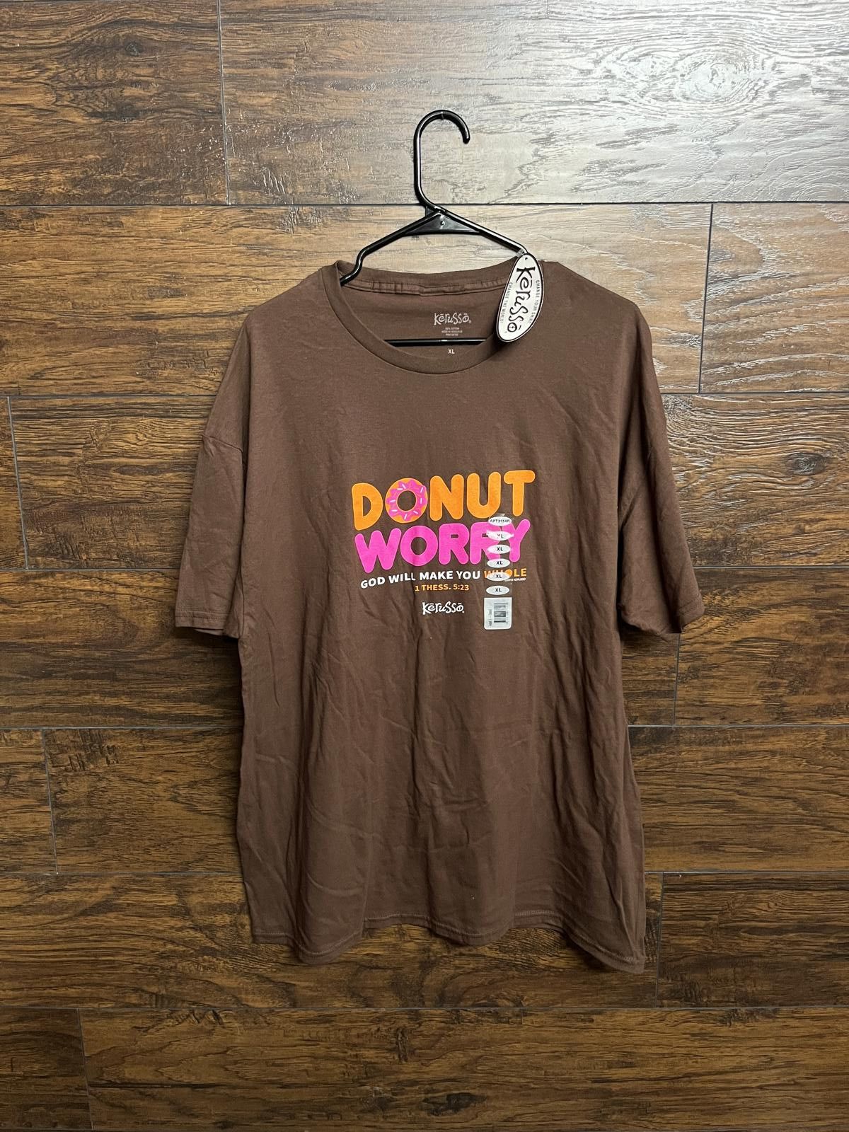 Designer Religious Tee Donut Worry Christian T-shirt - Donut Holes XL Size US XL / EU 56 / 4 - 1 Thumbnail