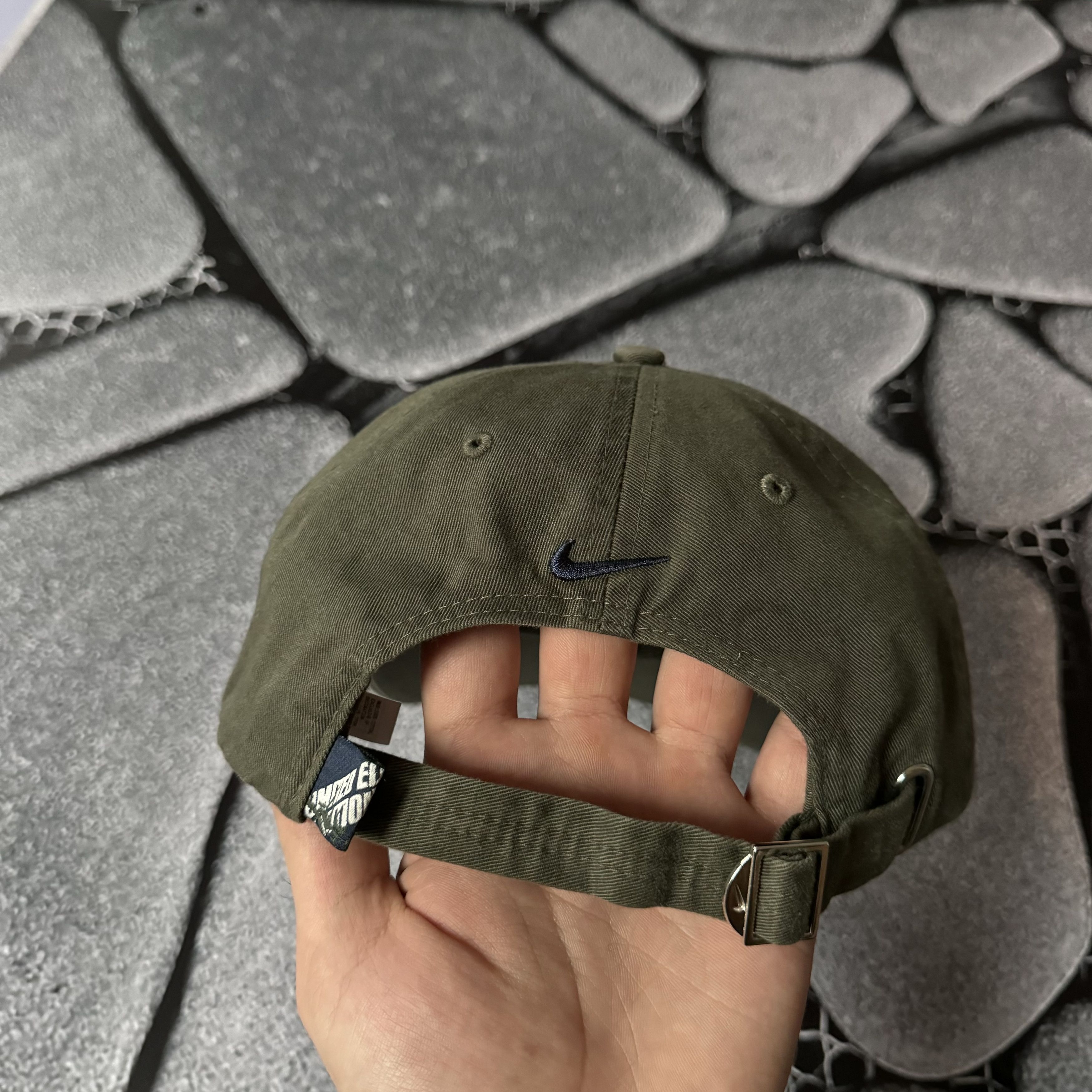 Nike × Vintage NIKE CANARIAS LIMITED EDITION DOUBLE SWOOSH KHAKI CAP Size ONE SIZE - 6 Thumbnail