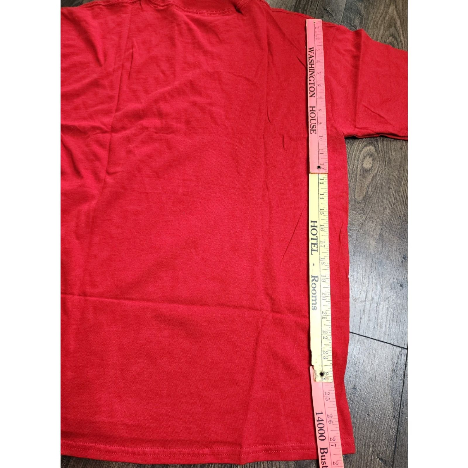Hunter VINTAGE American Tradition Buck Commander Men's T-Shirt Short Sleeve Crew Neck Cotton Red Logo Americana 80s Size US L / EU 52-54 / 3 - 3 Thumbnail