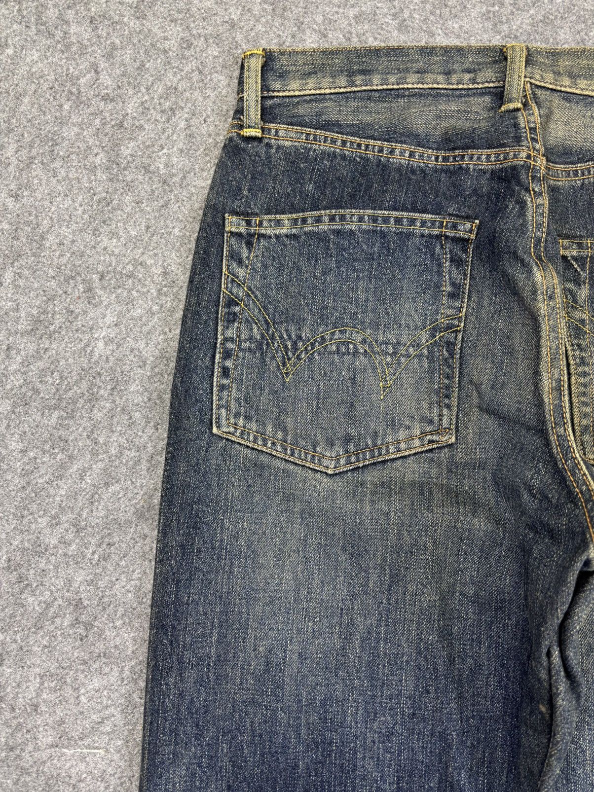 Edwin 💥Rusty Wash Wide💥Vintage Edwin Wide Denim F857 Size US 29 - 9 Thumbnail