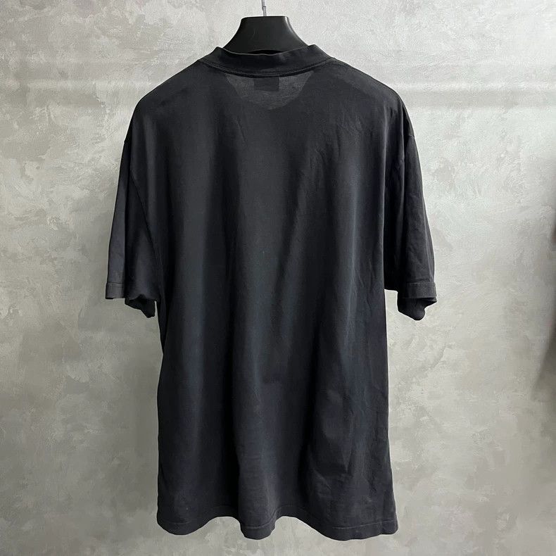 Balenciaga Balenciaga Black 24 Latest Letter Heart Pattern Printed Ro Size US XXS / EU 40 - 2 Thumbnail
