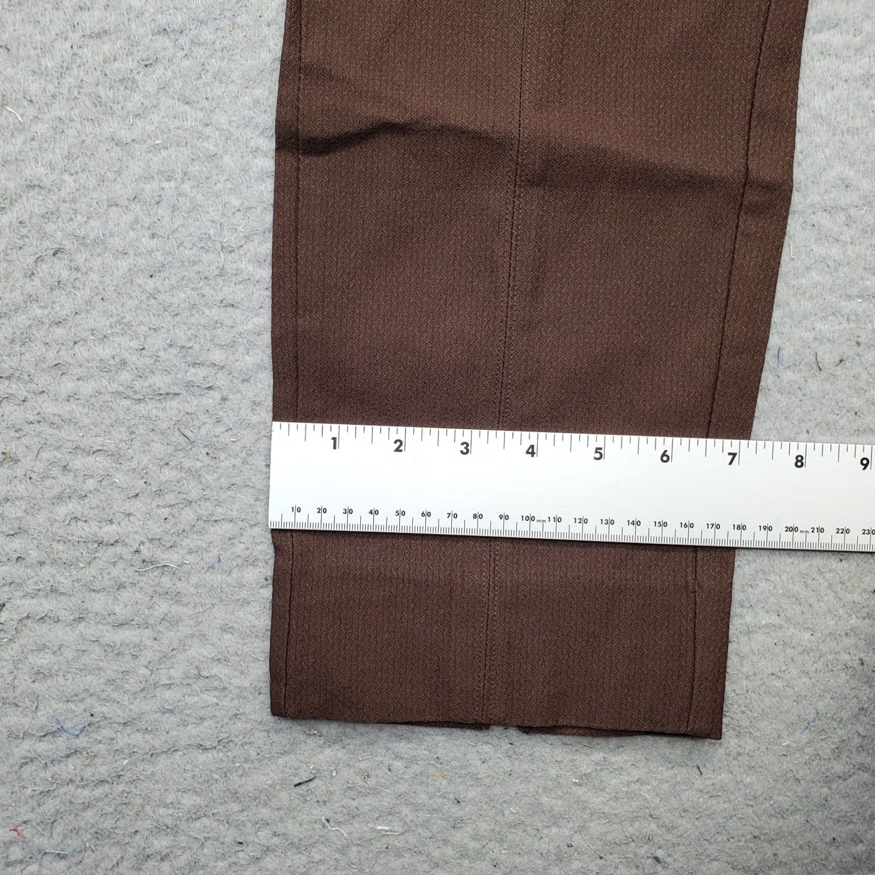 Vintage Simply Vera Vera Wang Pants Women L Brown Rayon Stretch Straight Pull On Size 36" / US 14 / IT 50 - 5 Thumbnail