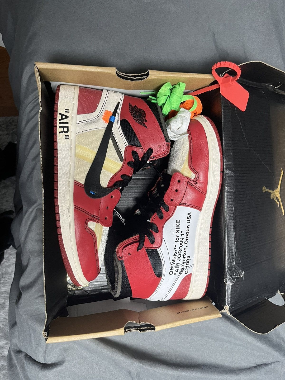 Jordan Brand × Off-White Off white Chicago 1s Size US 8.5 / EU 41-42 - 4 Thumbnail