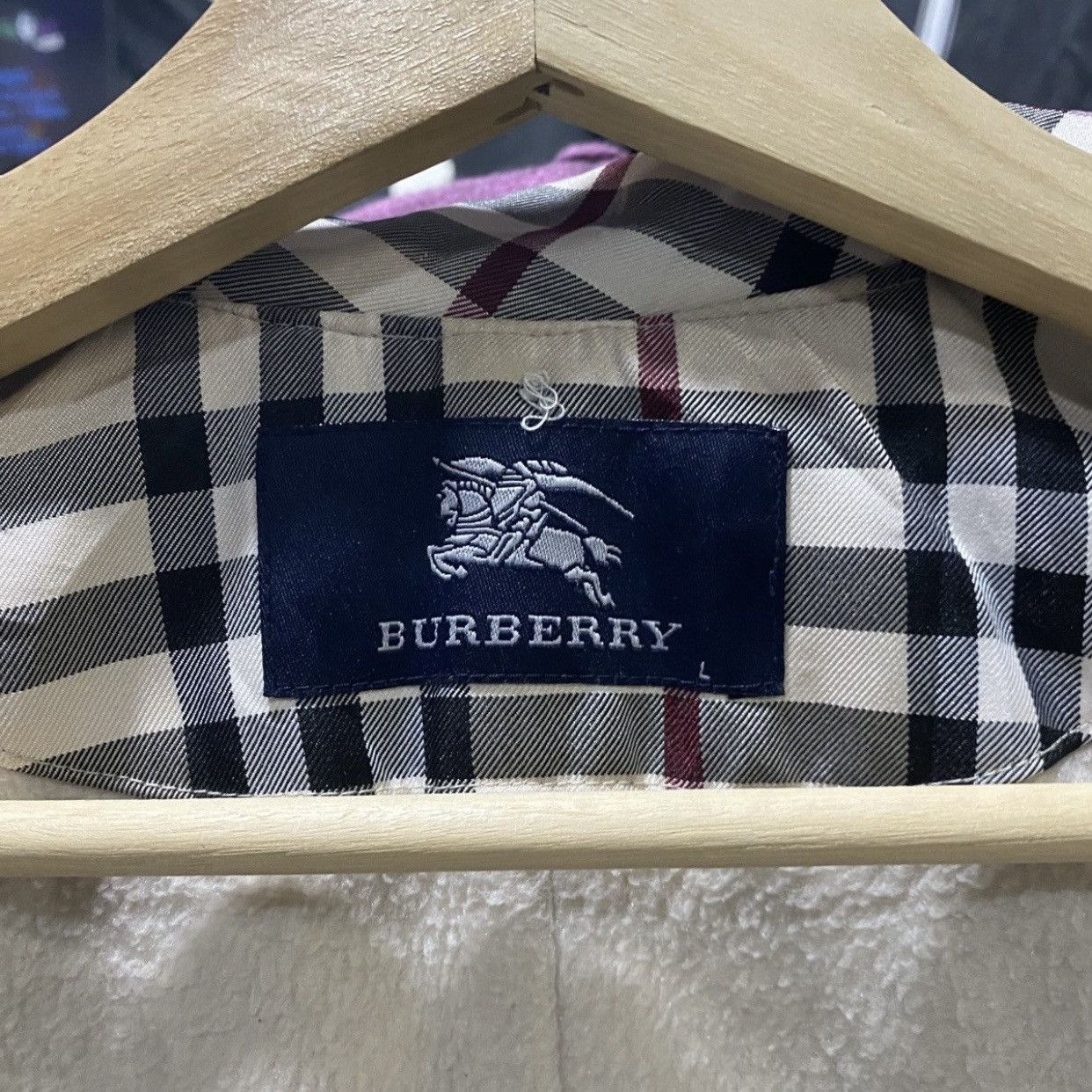 Burberry Vintage Burberry Nova Check DoubleBreasted Short Coat Jacket Size L / US 10 / IT 46 - 10 Thumbnail