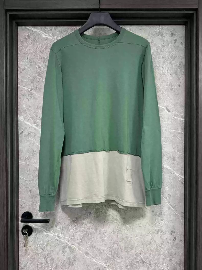 Rick Owens Rick Owens Spliced long sleeve T-shirt-2507
