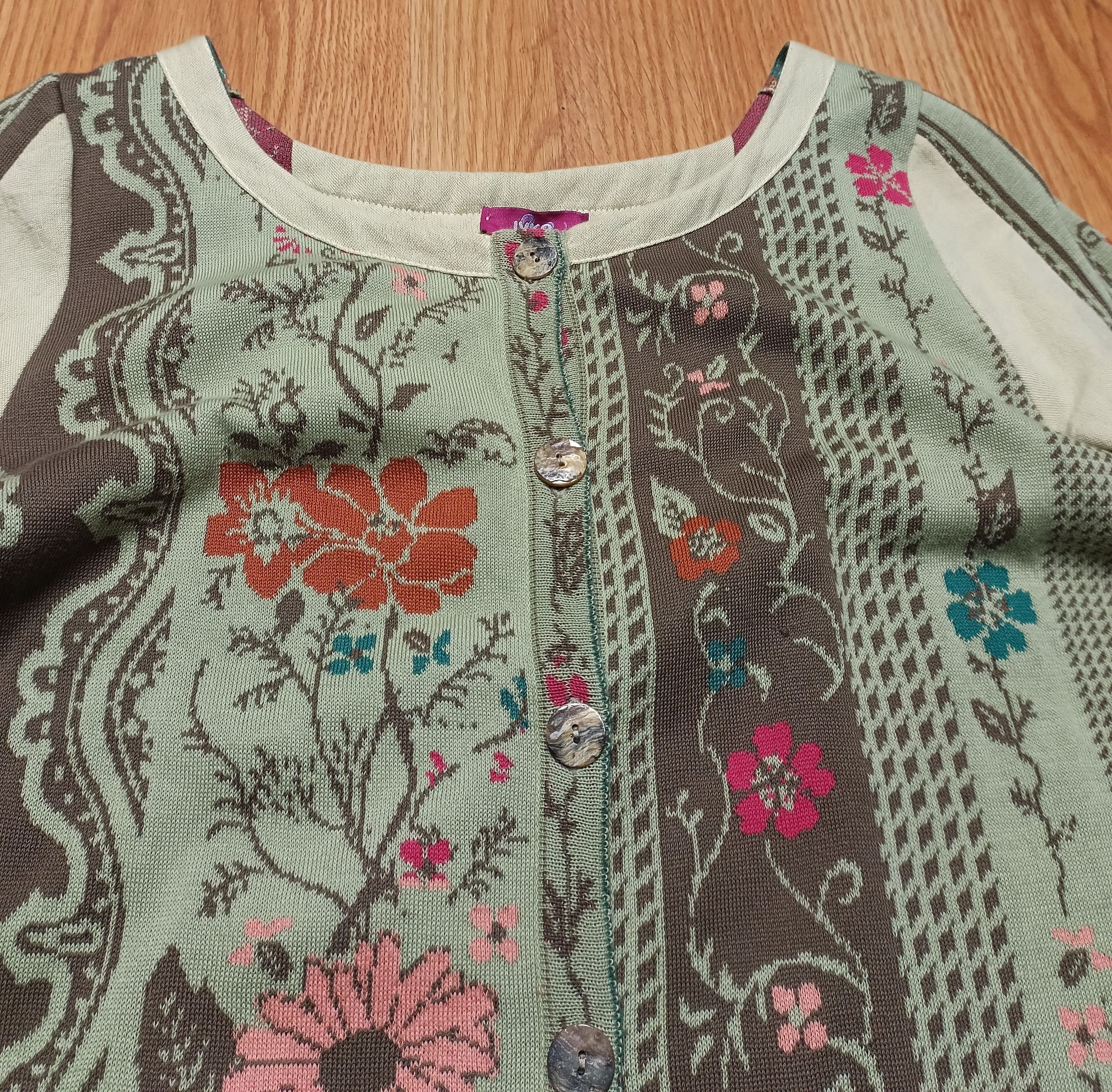 Other IVKO Multicolor Floral Cotton Knit Cardigan Size S Size S / US 4 / IT 40 - 7 Thumbnail