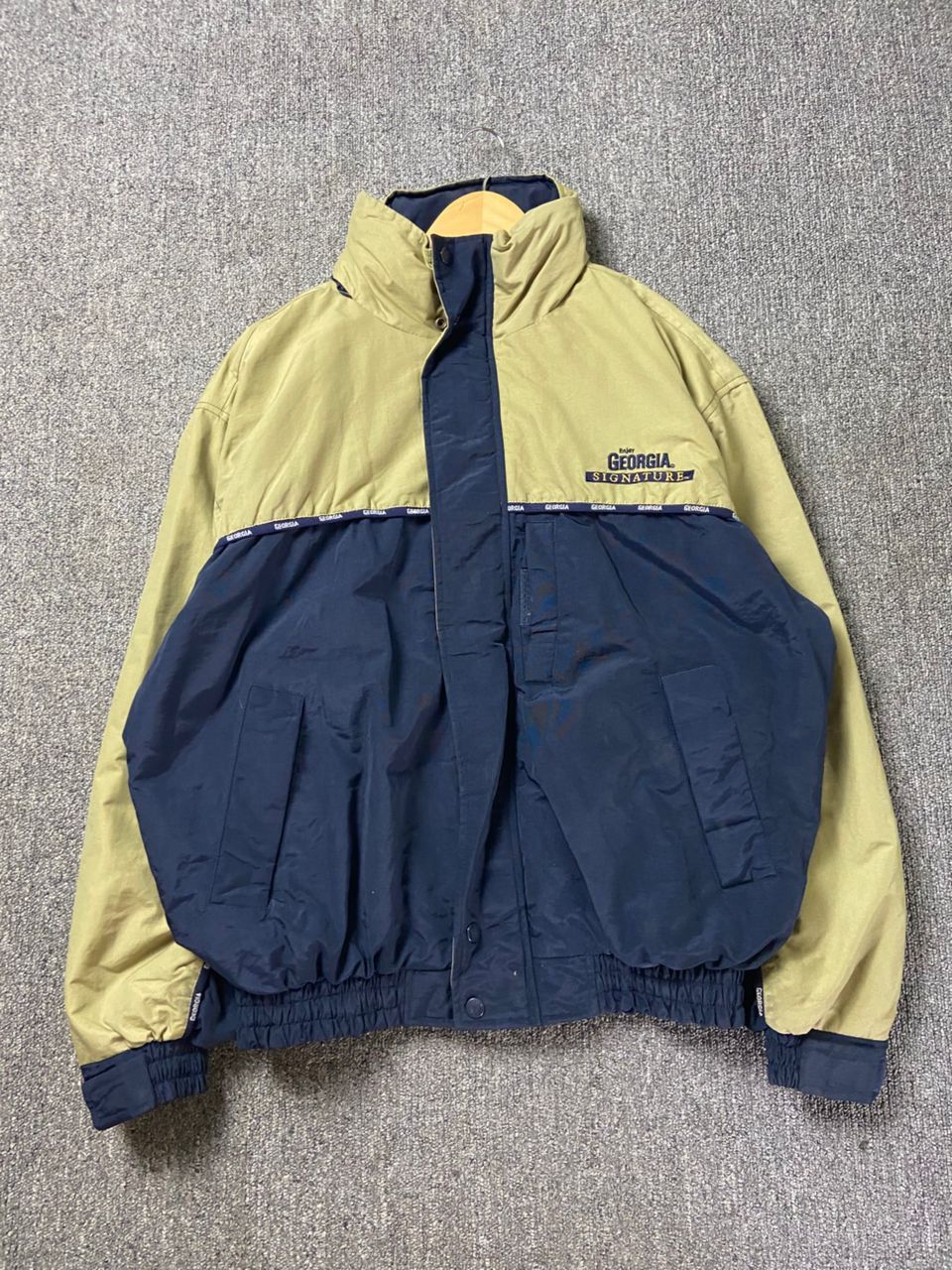 Japanese Brand Georgia Signature Two Tone Bomber Jacket (203) Size US M / EU 48-50 / 2 - 1 Thumbnail