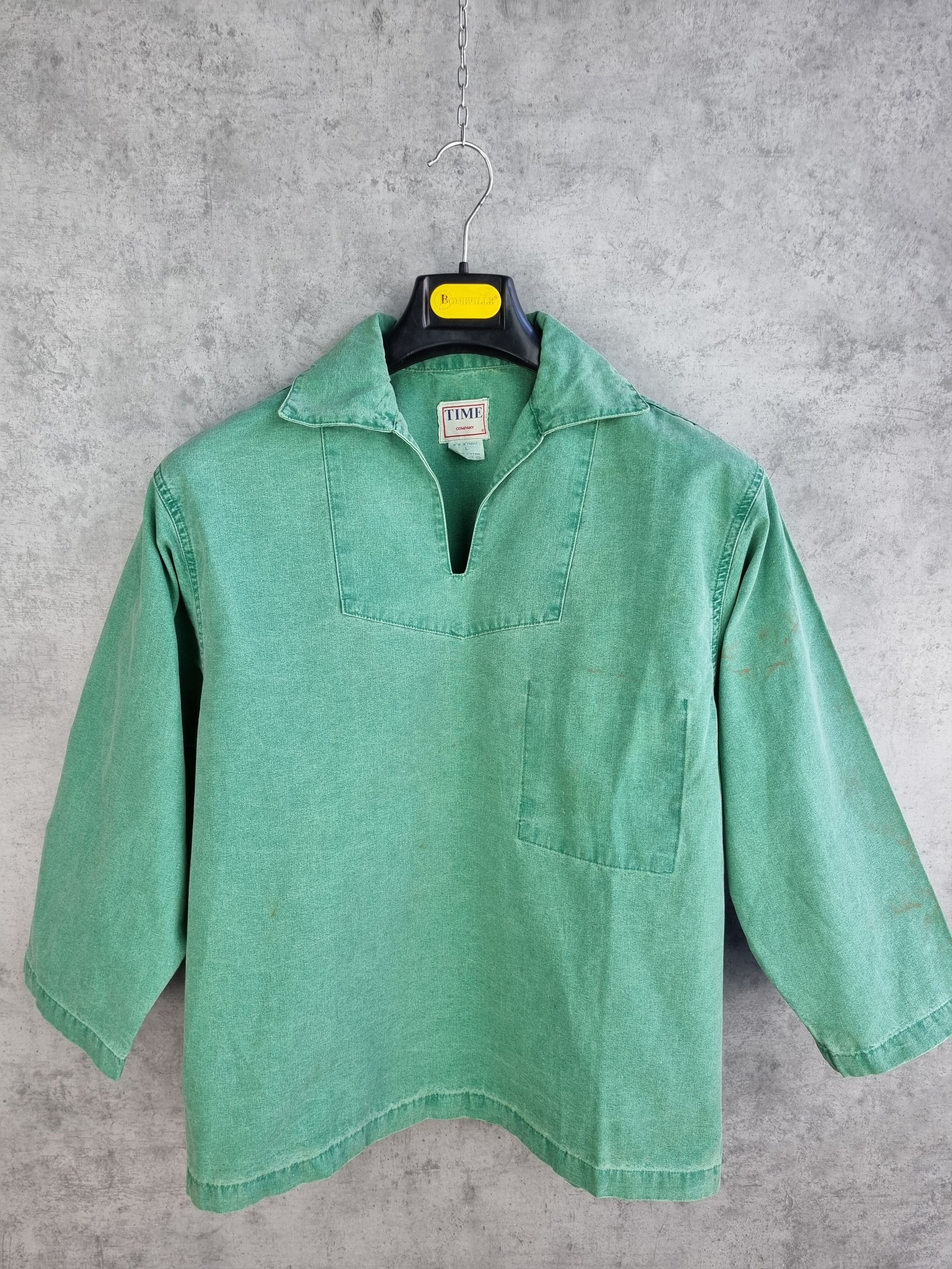 Le Laboureur × Vetra 90s Vintage French Chore Worker Fisherman Overshirt Size US M / EU 48-50 / 2 - 2 Thumbnail