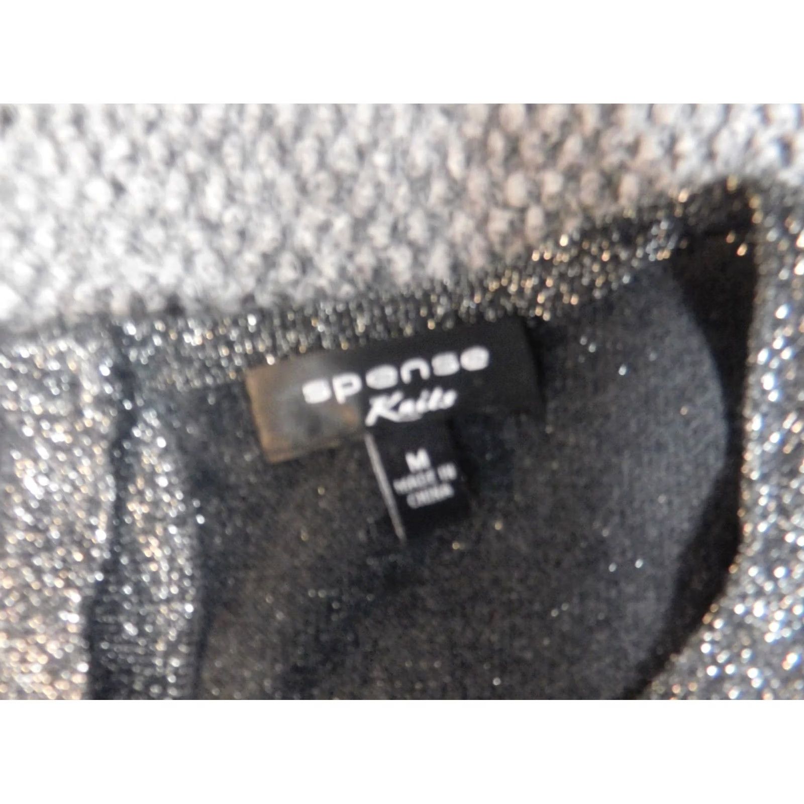 Vintage Spense Womens Blouse M Gray Stretch Pullover Round Neck Long Sleeve Casual Button Cotton Polyester Regular VINTAGE? Size M / US 6-8 / IT 42-44 - 6 Thumbnail