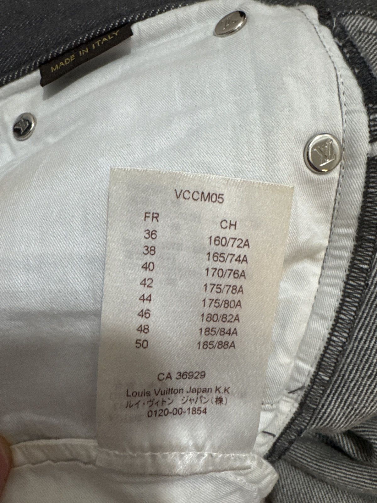 Louis Vuitton LV grey denim Size US 30 / EU 46 - 6 Thumbnail