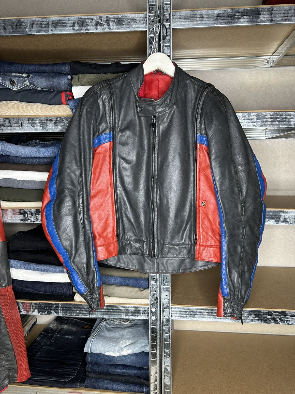 BMW BMW Motorrad Leather Jacket & Pants Set W. Germany 80s Suit Size US L / EU 52-54 / 3 - 2 Thumbnail