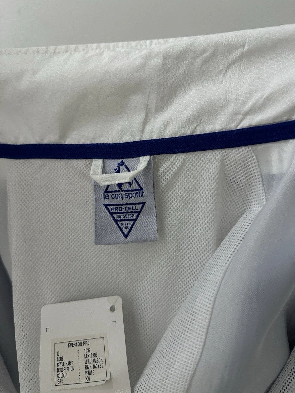 Le Coq Sportif Fc Everton 2010 2011 Track Jacket Training Soccer Football Size US XXL / EU 58 / 5 - 10 Thumbnail