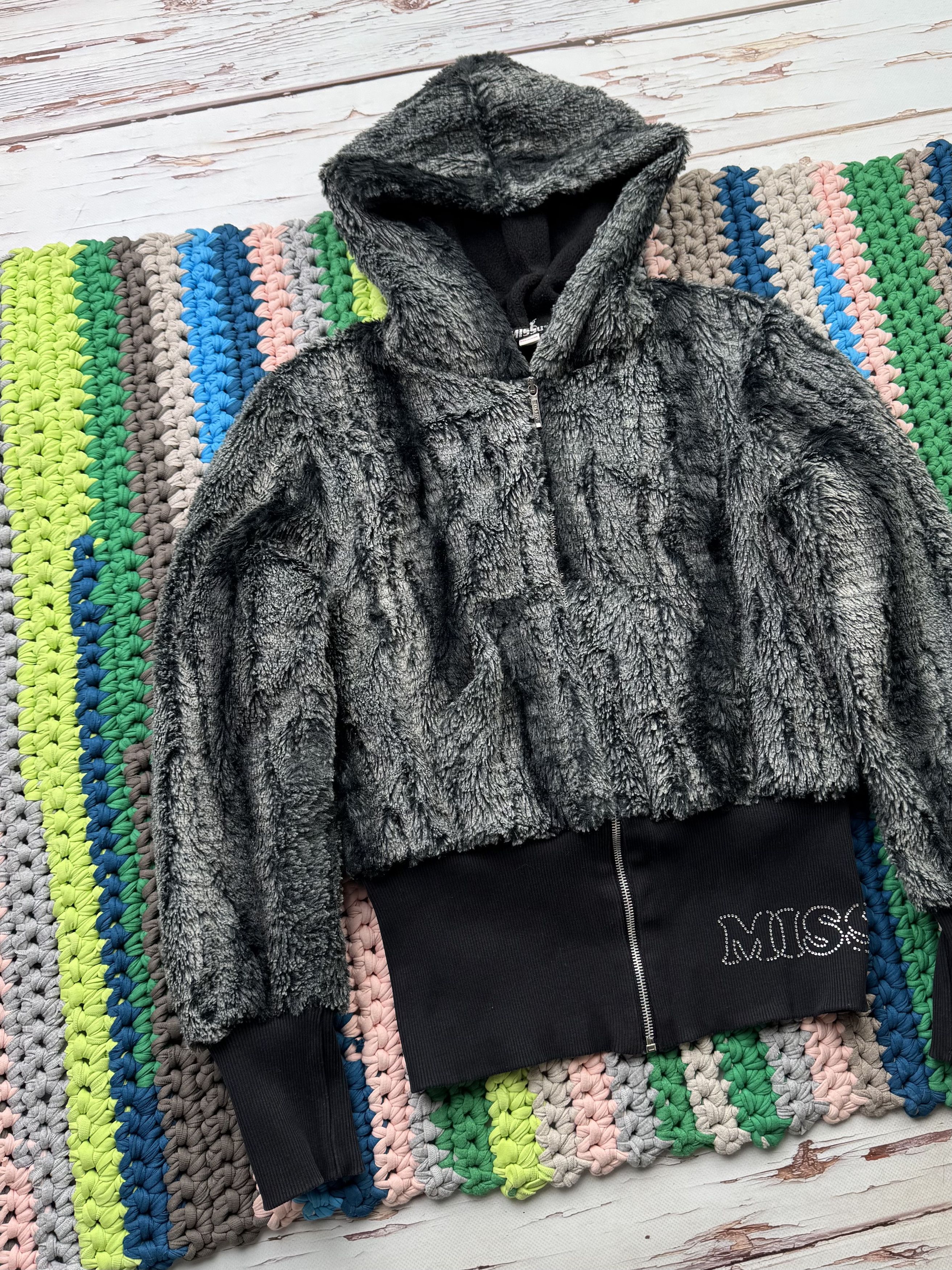 Miss Sixty Mis50 Vintage Faux Fur Cropped Jacket (D15) Size M / US 6-8 / IT 42-44 - 2 Thumbnail