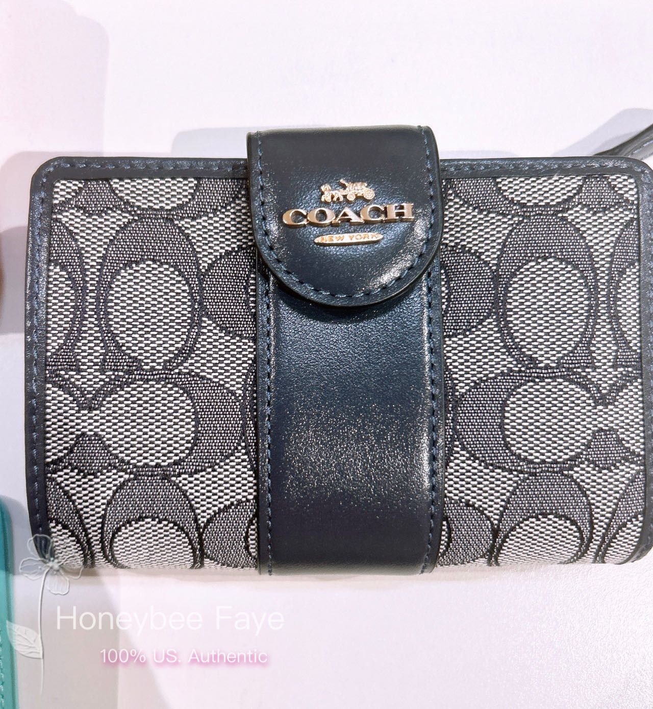 Coach Medium Corner Zip Wallet In Signature Jacquard CU987 Size ONE SIZE - 3 Thumbnail
