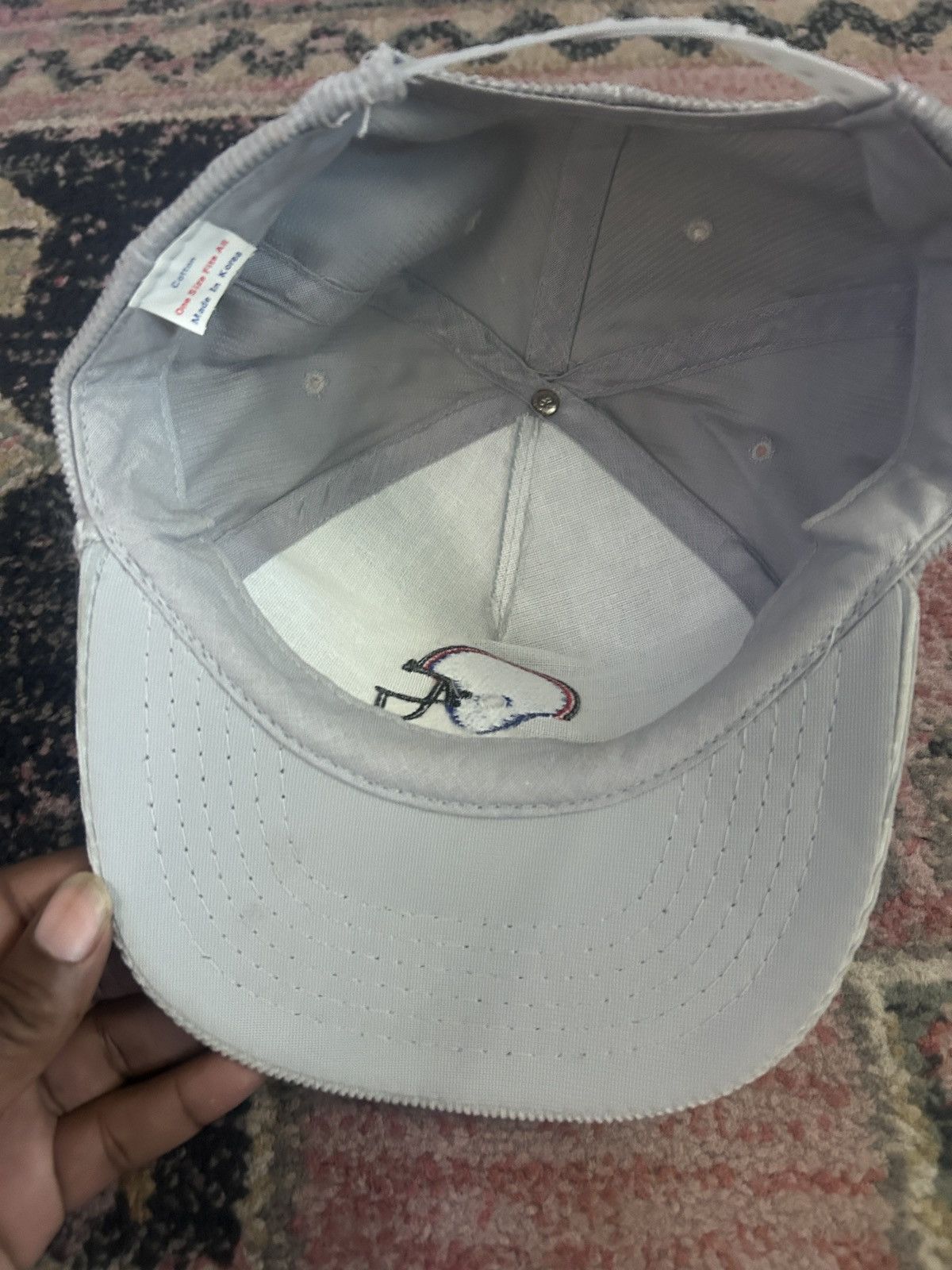 Pro Player Vintage 80s Corduroy Pro Player Football Helmet Hat Size ONE SIZE - 5 Thumbnail