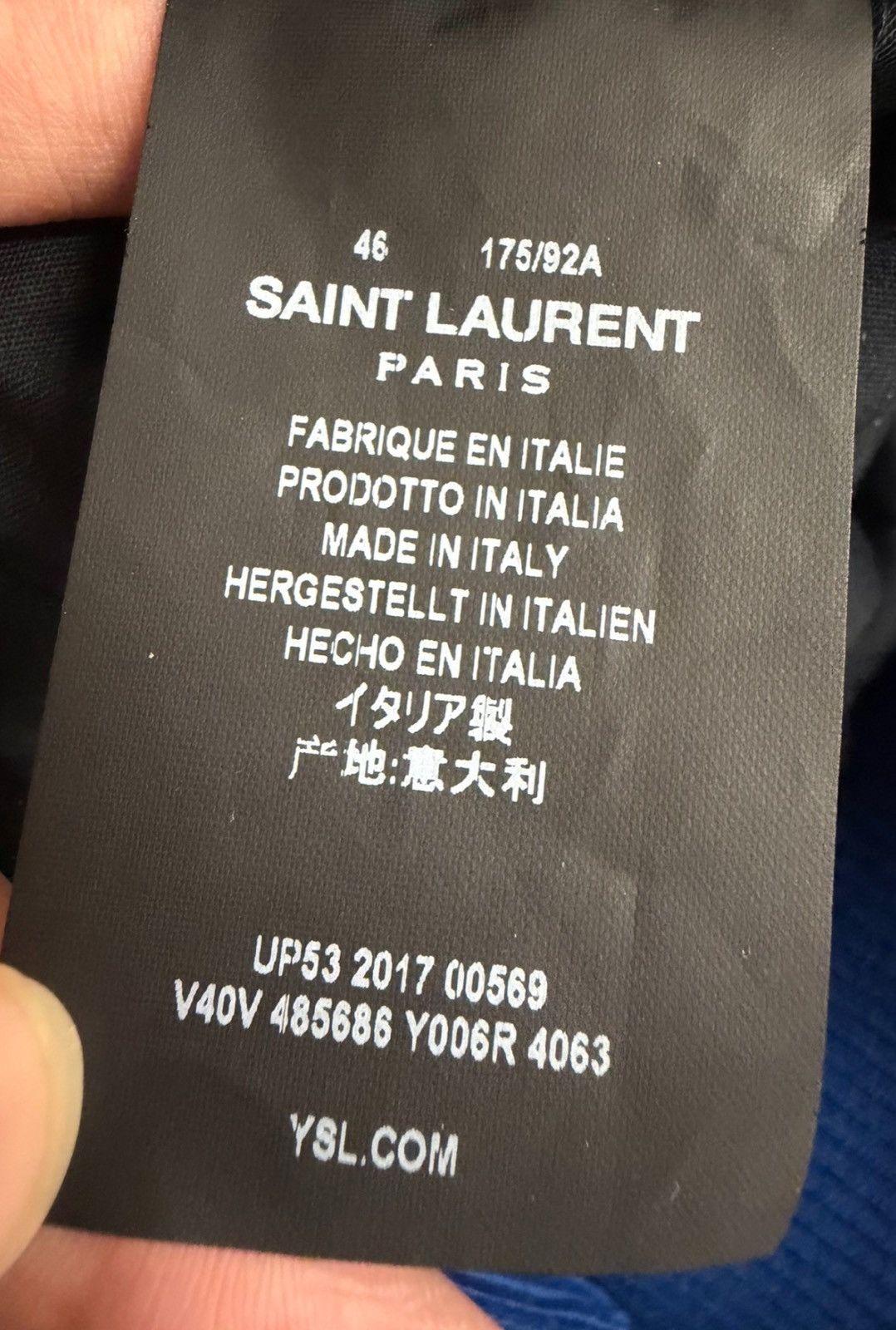 Saint Laurent Paris Saint Laurent Je T'Aime Corduroy Teddy Jacket Sz. 46 Size US S / EU 44-46 / 1 - 5 Thumbnail