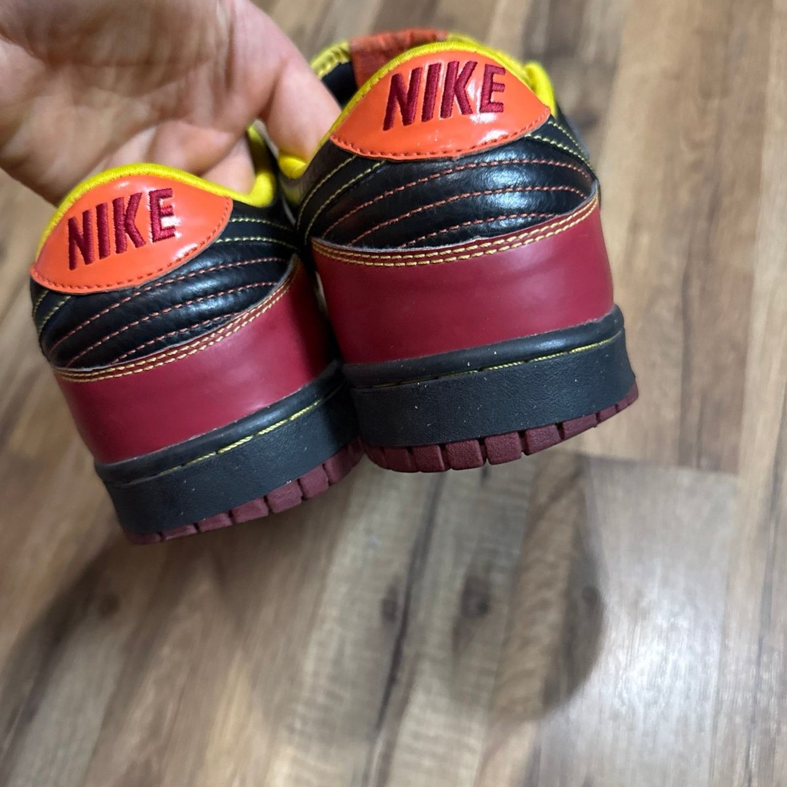 Nike 2009 Nike NYX Dunk Low Black Orange Blaze Size US 10.5 / EU 43-44 - 5 Thumbnail