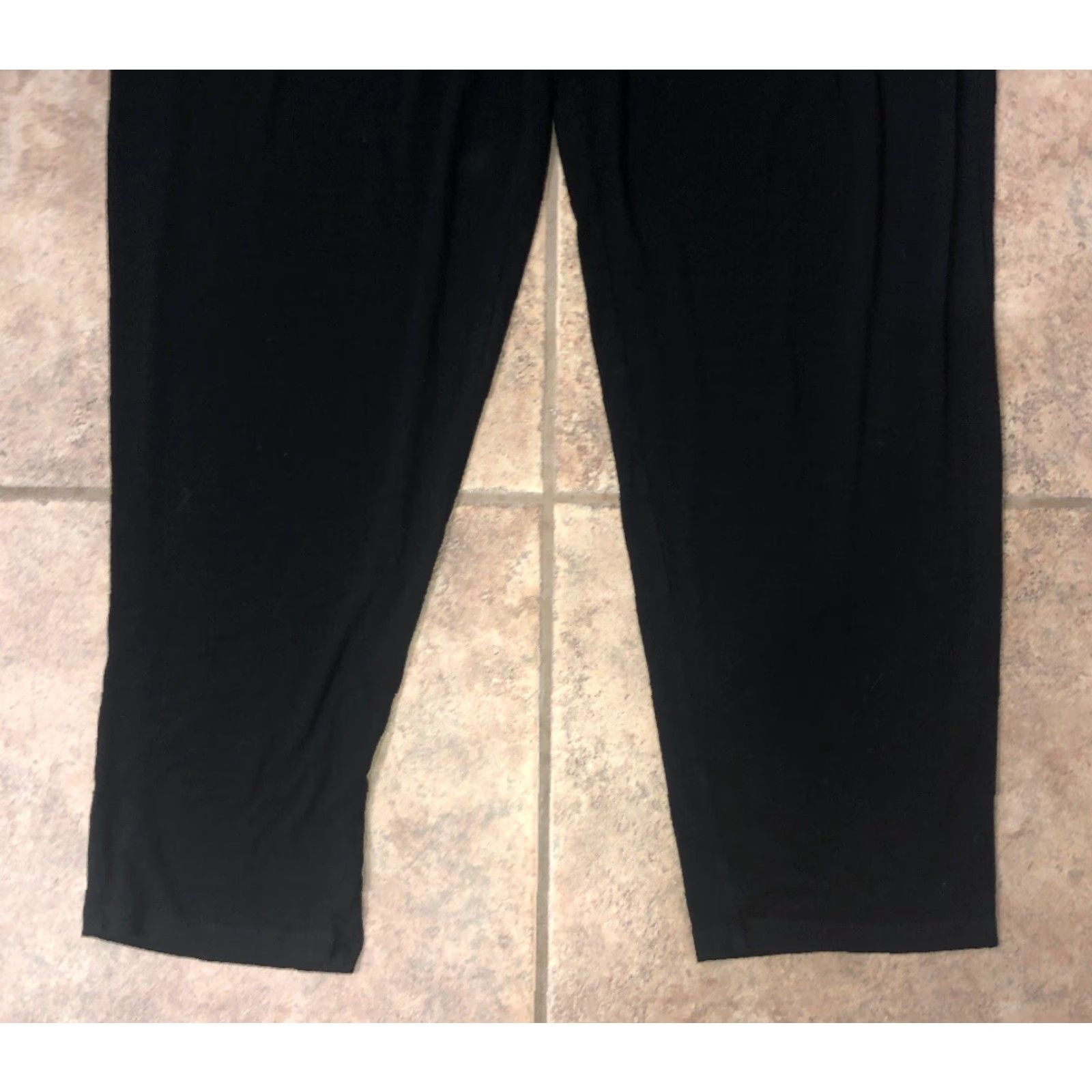 Eileen Fisher Eileen Fisher Womens Black STRETCHY Casual Slacks Pants Size L Size 36" / US 14 / IT 50 - 3 Thumbnail
