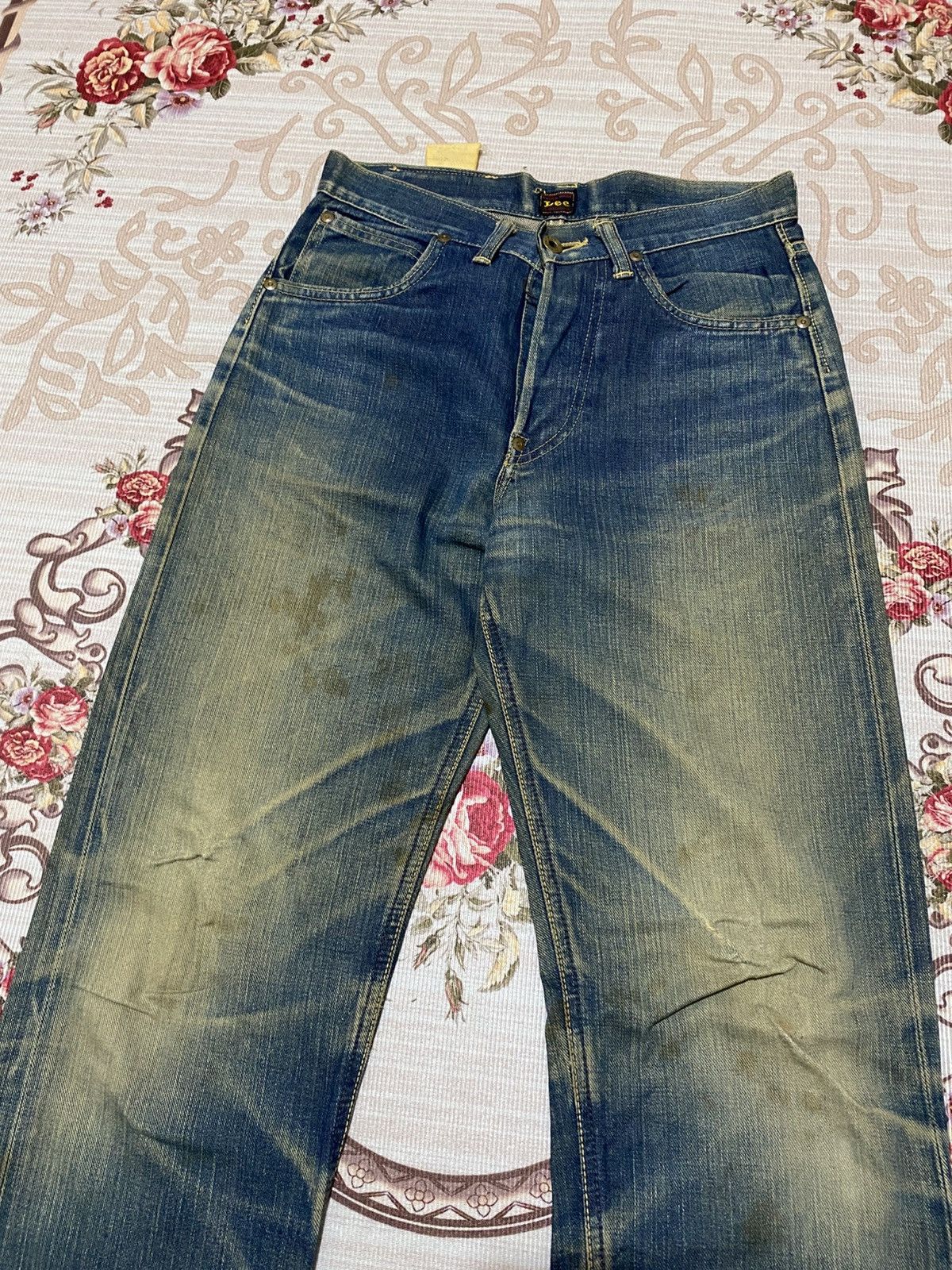 Lee 40s Repro Lee Cowboy Distressed Selvedge Denim Size US 29 - 5 Thumbnail