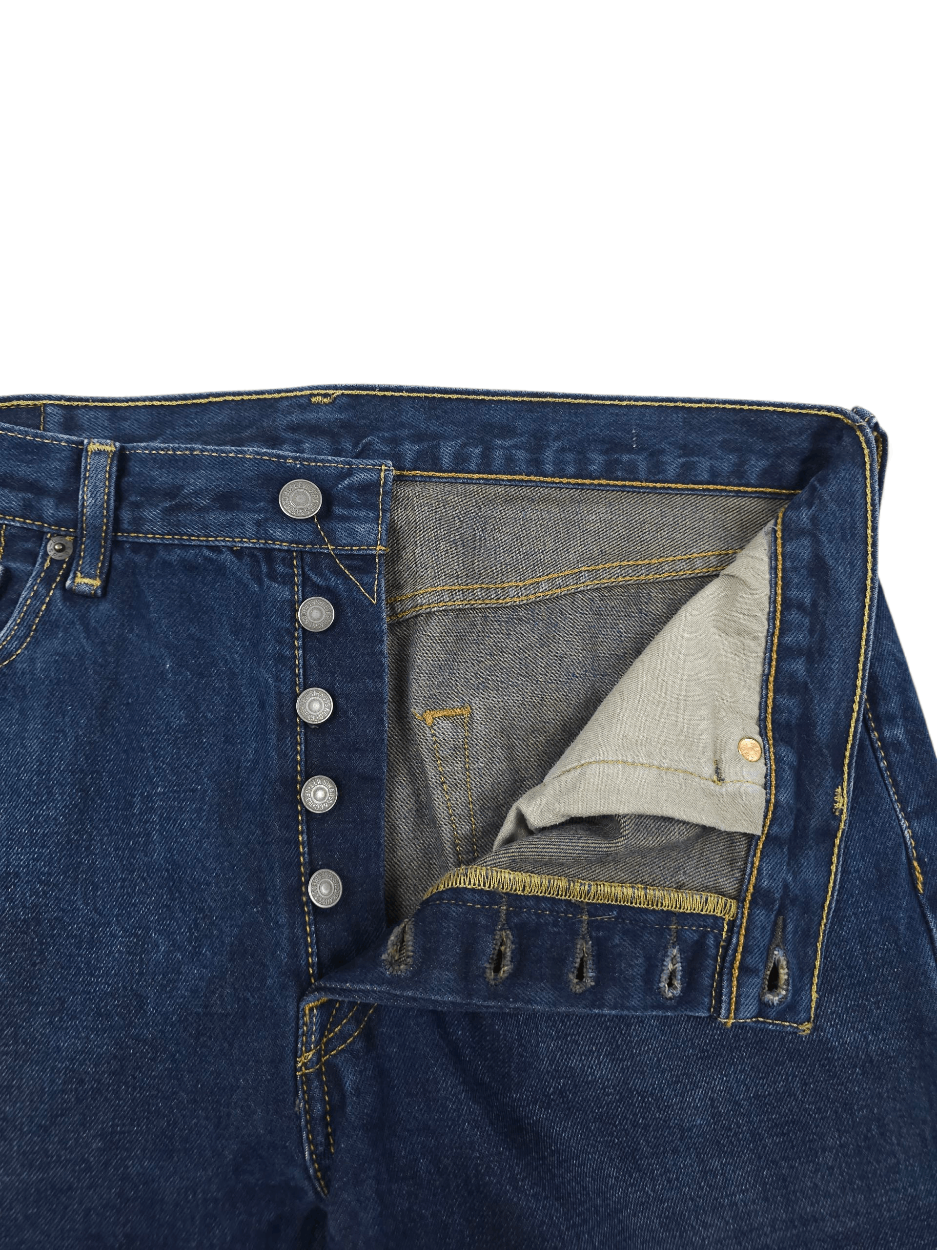 Levi's 💎 Levi's 34/32 Navy Classic Straight Denim Blue Jeans Y2K Size US 34 / EU 50 - 5 Thumbnail
