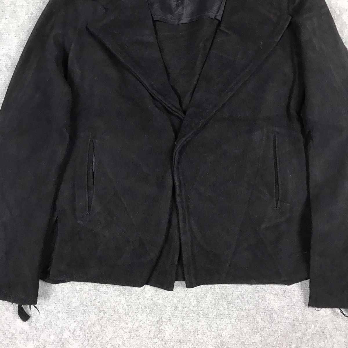Yohji Yamamoto YOHJI YAMAMOTO BLACK WOOL COAT JACKET Size S / US 4 / IT 40 - 3 Thumbnail