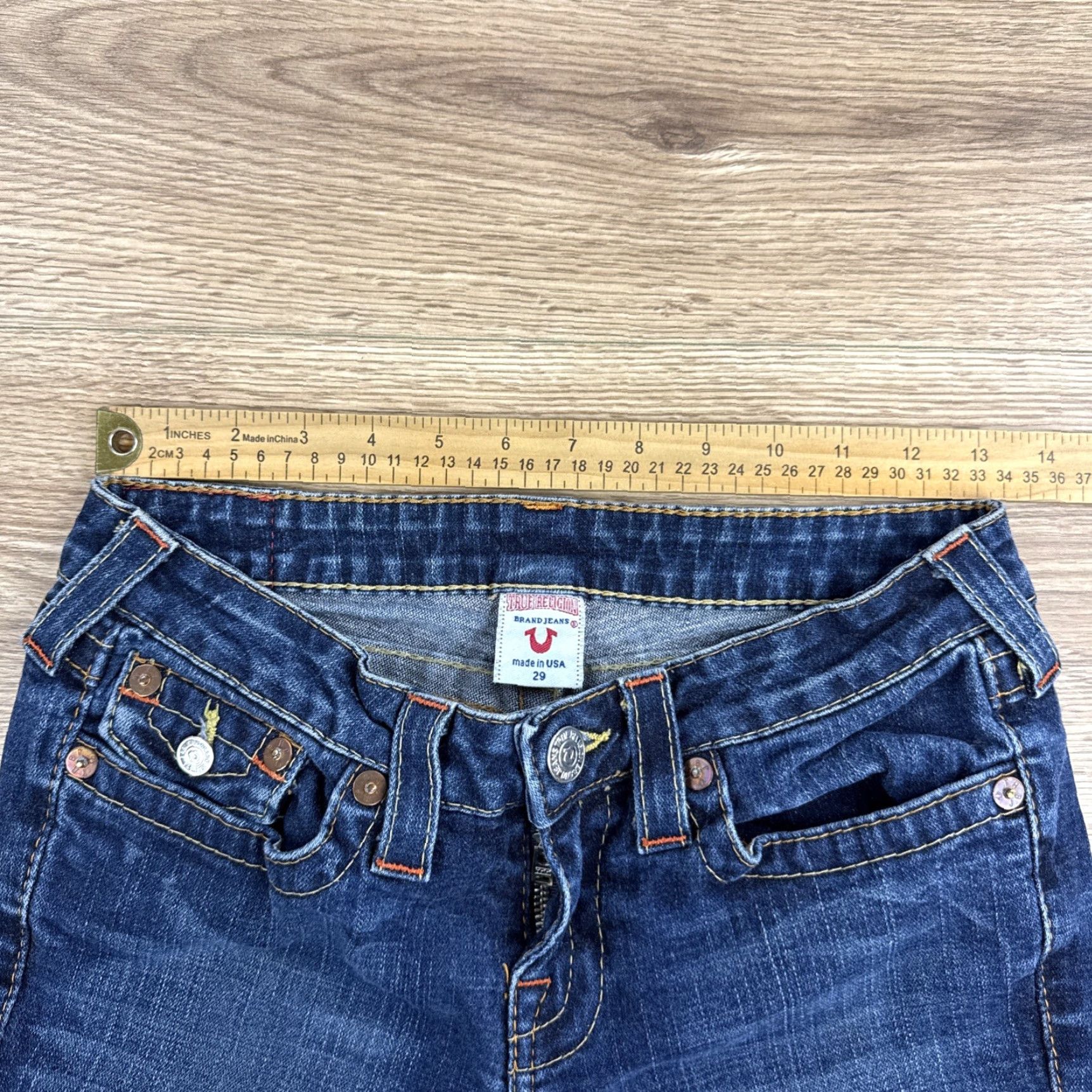 True Religion True Religion Jeans Womens 29 Julie Skinny Low Rise Blue Denim Size 29" - 4 Thumbnail
