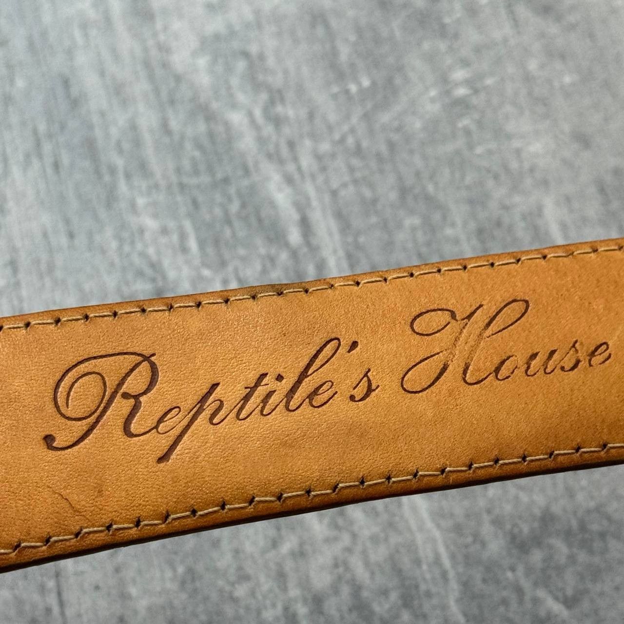 Genuine Leather Reptile’s House Genuine Python Leather Belt Size ONE SIZE - 12 Thumbnail