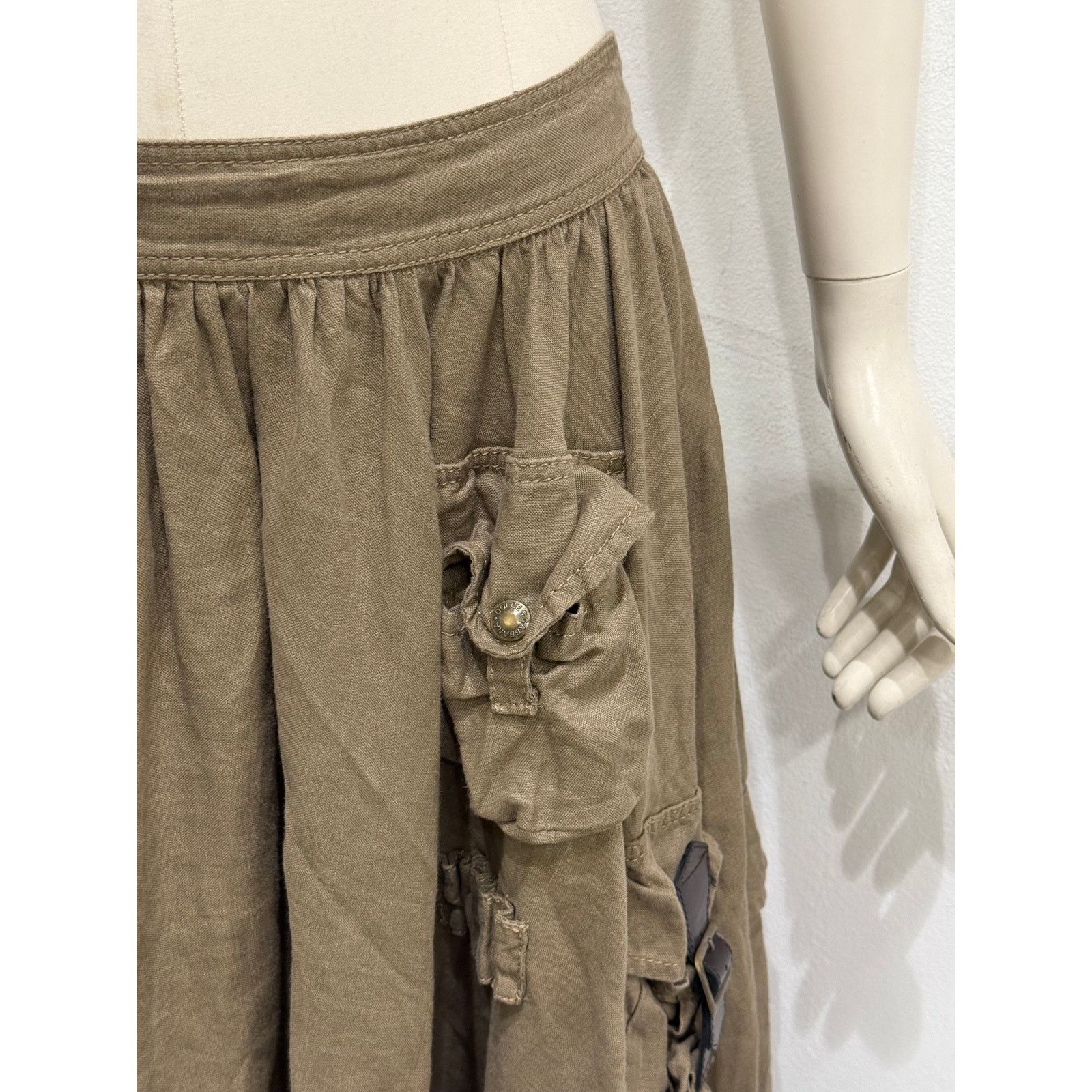 Dolce & Gabbana S/S2003 Dolce & Gabbana multi pocket cargo military skirt Size 28" / US 6 / IT 42 - 4 Thumbnail