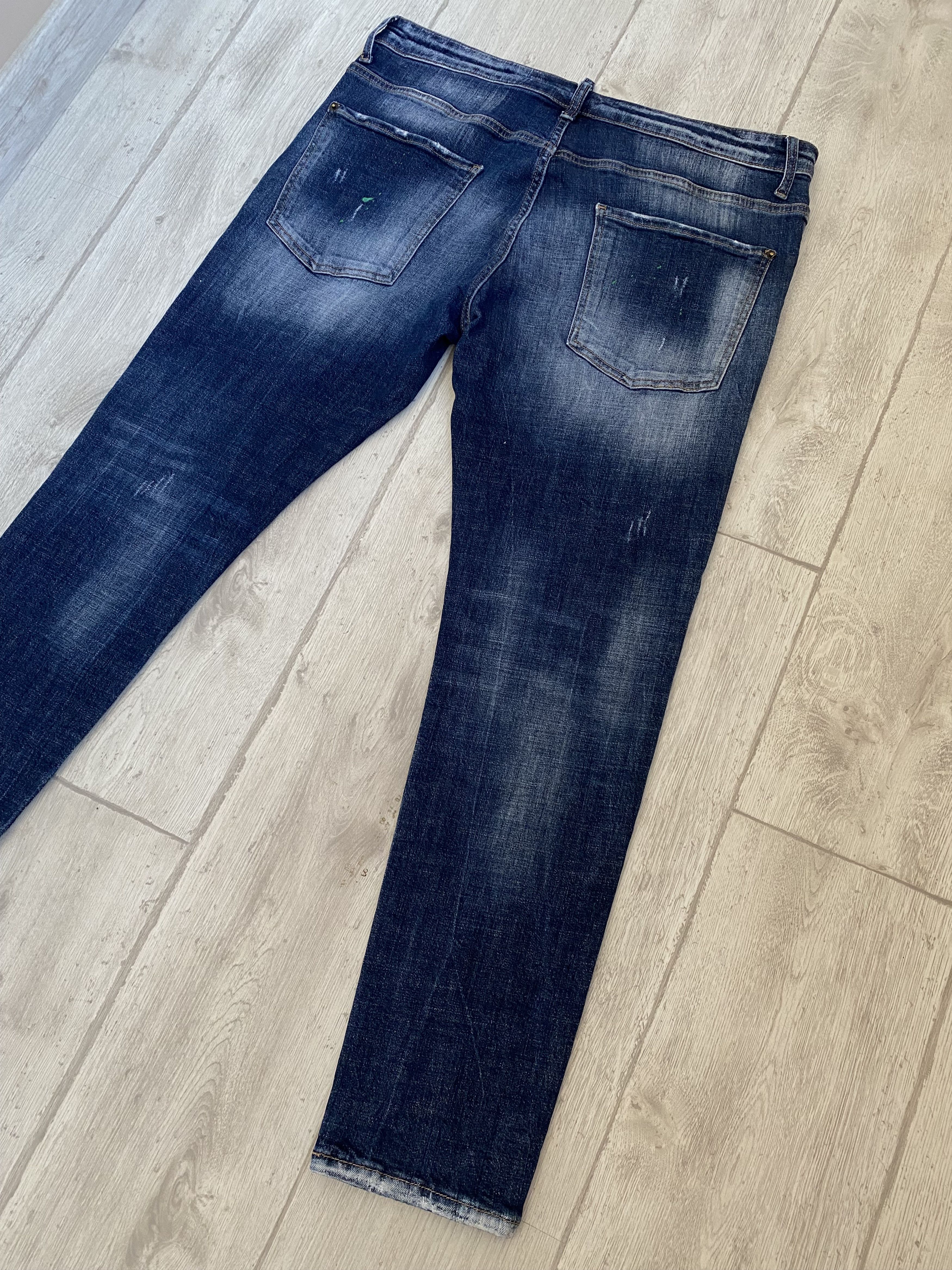 Dsquared2 × Hysteric Glamour × If Six Was Nine Rare vintage y2k Dsquared2 distressed painted skinny jeans Size US 38 / EU 54 - 7 Thumbnail