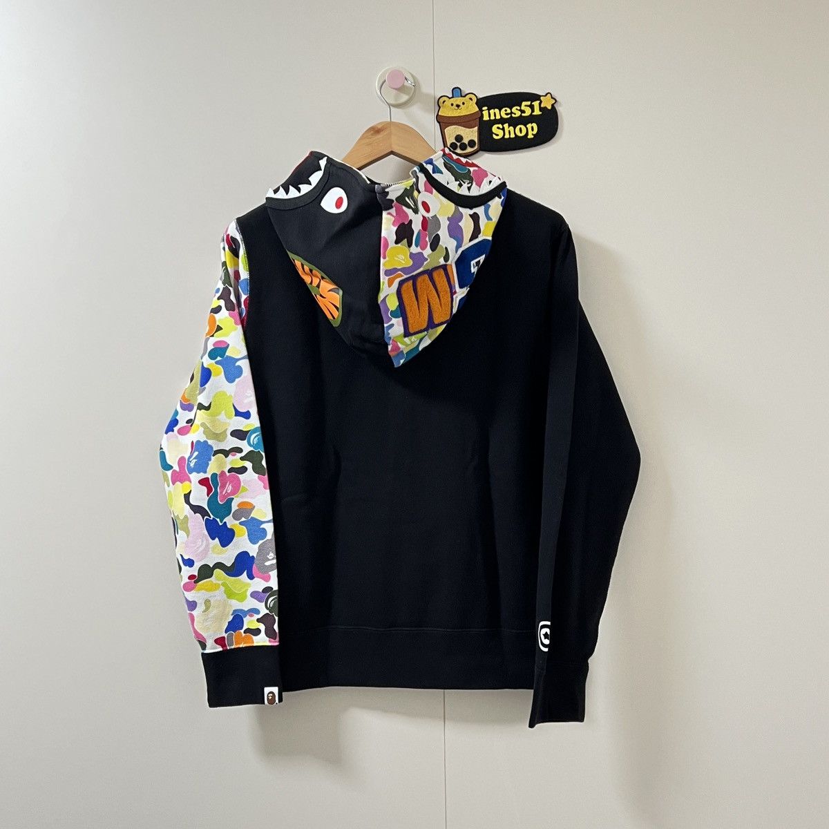 Bape Bape WGM Multi Camo Shark Zip Up Hoodie Size US M / EU 48-50 / 2 - 2 Thumbnail