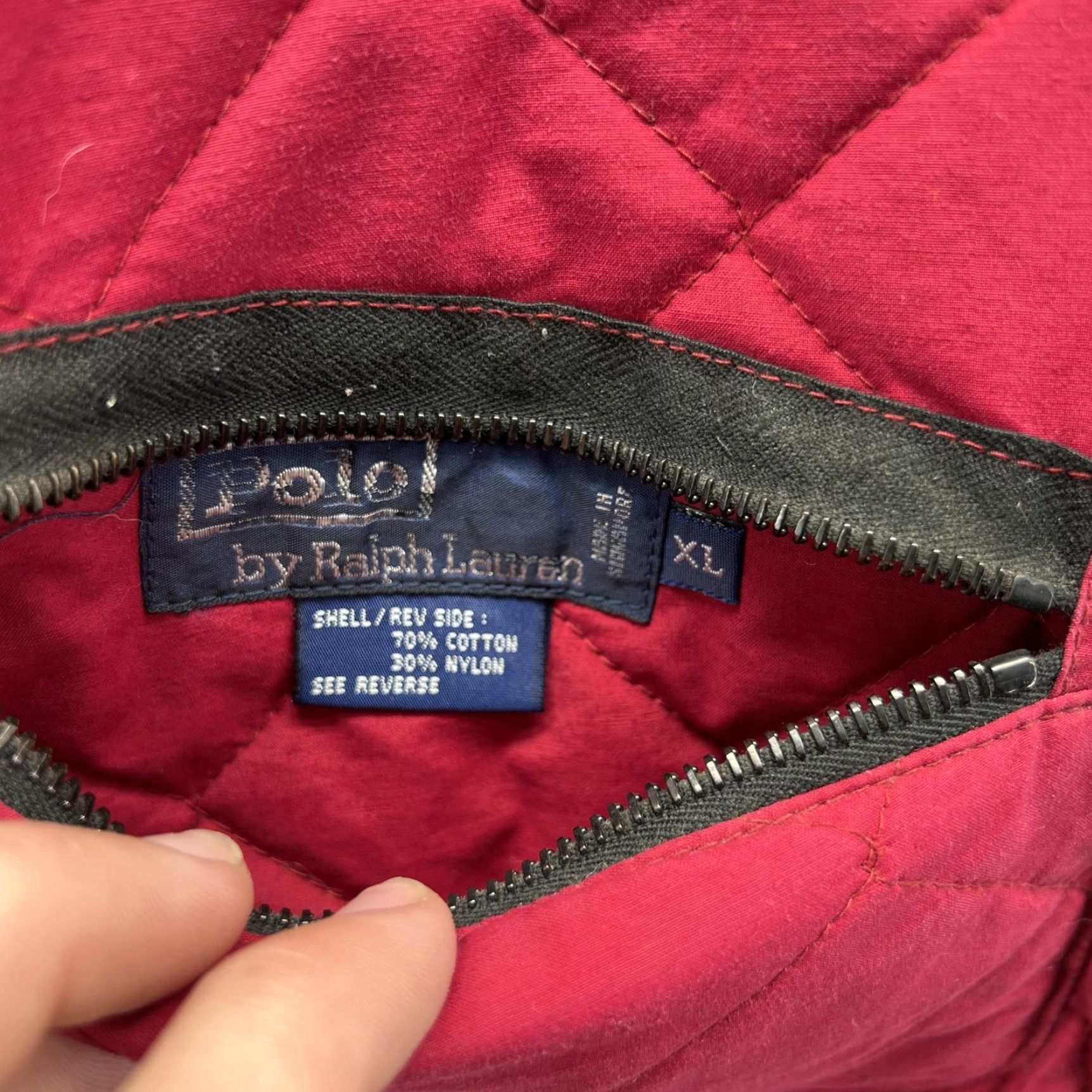 Polo Ralph Lauren VINTAGE Polo Ralph Lauren Vest Mens XL Red Black Quilted Reversible Full Zip Hunting VTG Size US XL / EU 56 / 4 - 3 Thumbnail