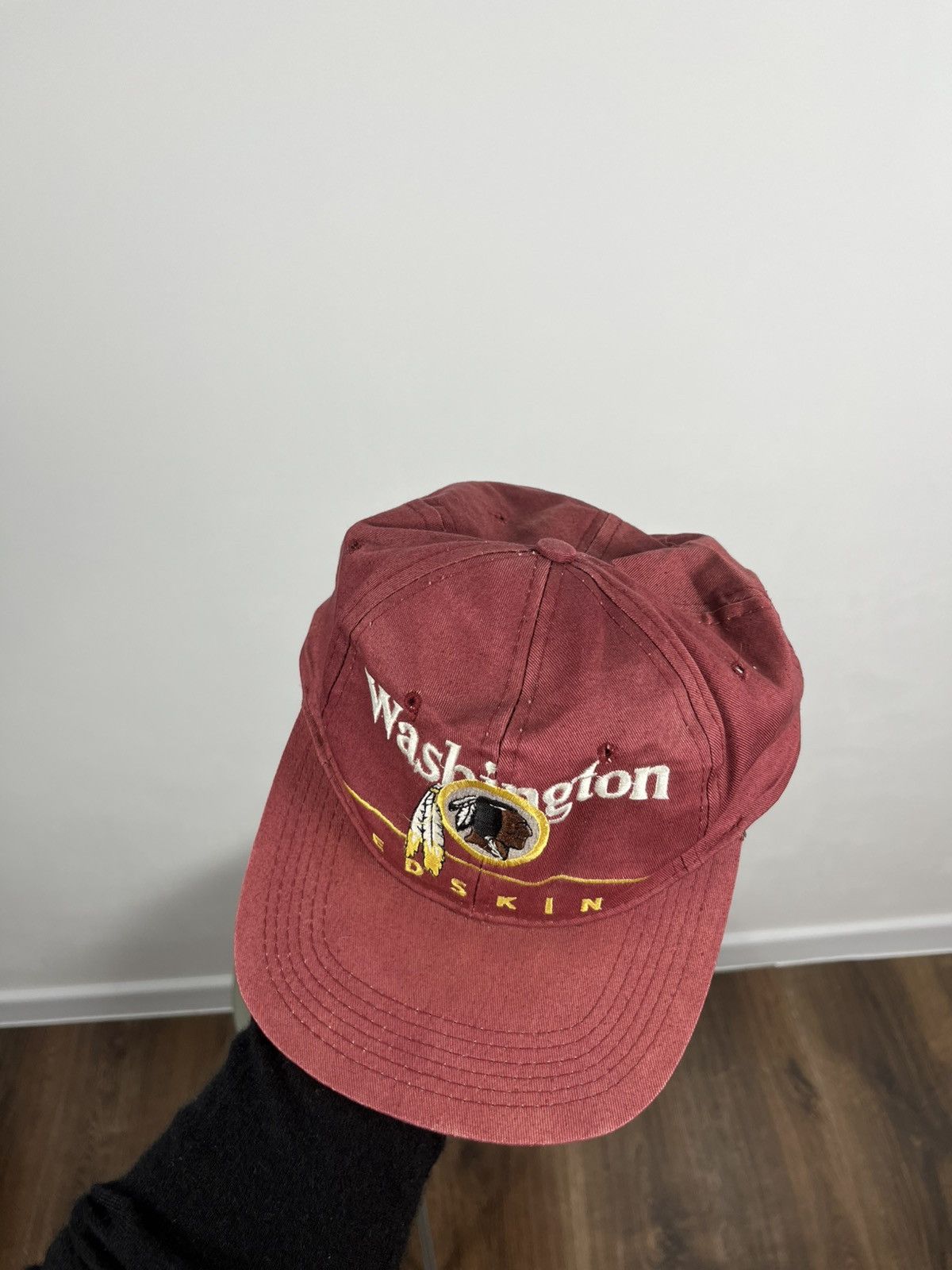 NFL × Vintage Vintage Washington Redskins Cap Hat Green Brim Snapback NFL Size ONE SIZE - 9 Thumbnail