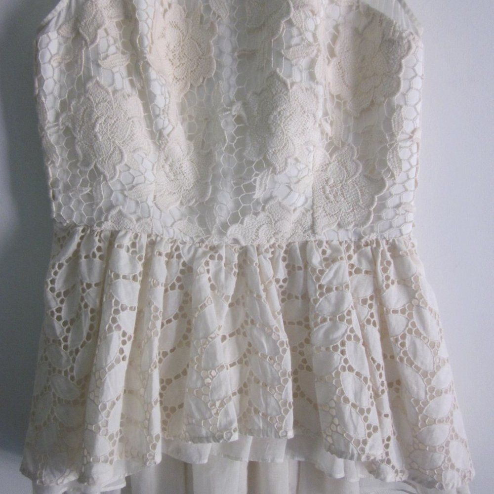 Anthropologie Floreat Anthropologie Size 2 Blouse Ivory Size XS / US 0-2 / IT 36-38 - 5 Thumbnail