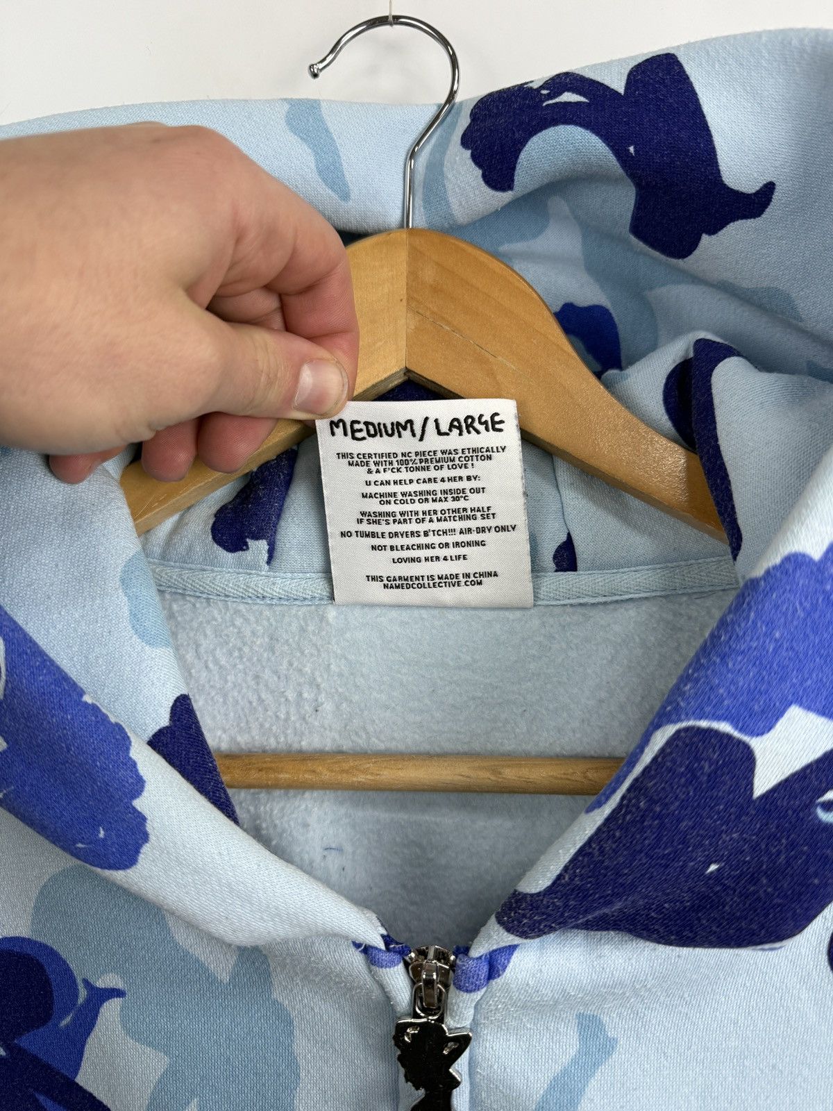 Named Collective 🇺🇸 Y2K Named Collective Sexy Girl Camo Baggy Zip Up Hoodie Size US L / EU 52-54 / 3 - 6 Thumbnail