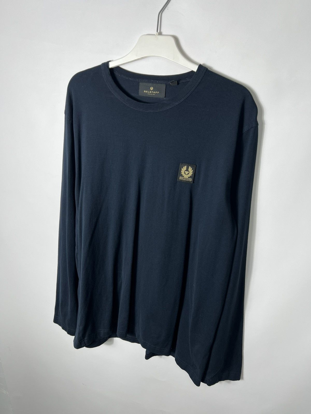 Belstaff Vintage streetwear designer Belstaff Navy Long Sleeve Size US XL / EU 56 / 4 - 2 Thumbnail