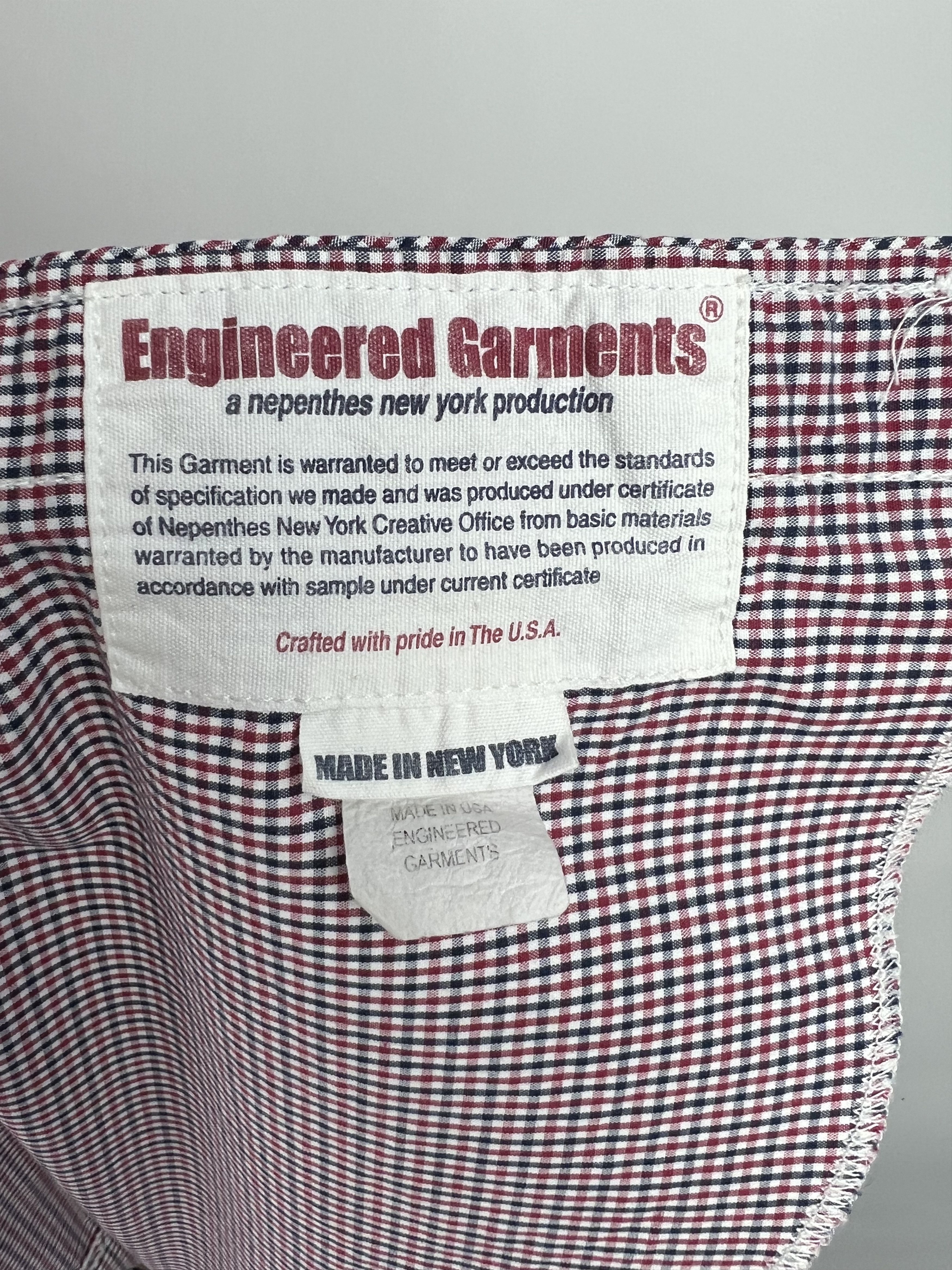 Engineered Garments Engineered Garments Check Button Up Shirt Size L Made in USA Size US L / EU 52-54 / 3 - 9 Thumbnail