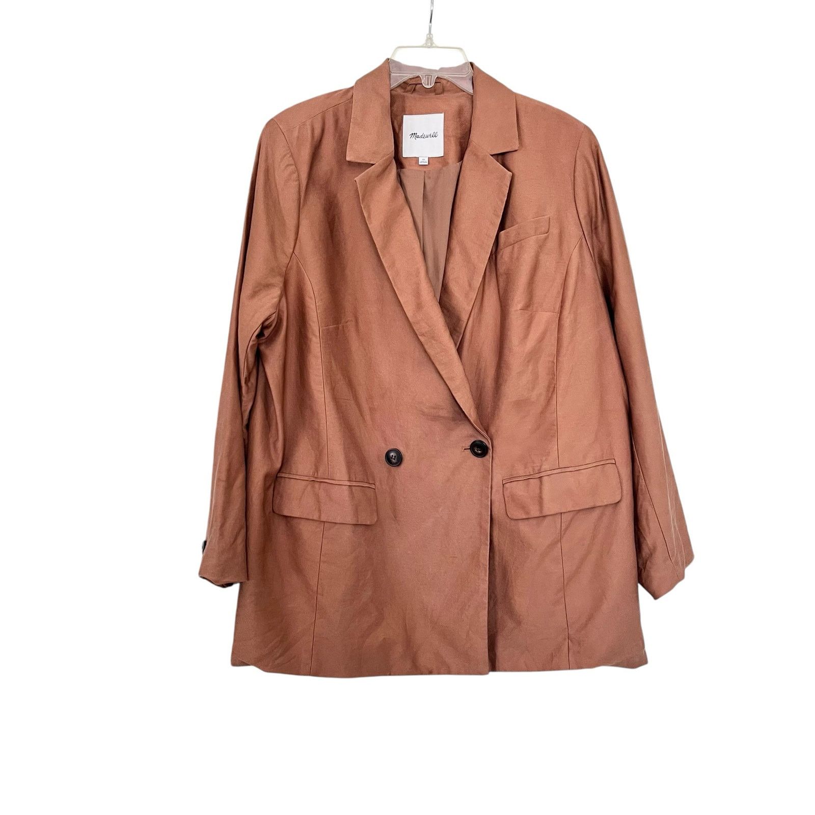 Madewell Madewell Caldwell Double Breasted Brown Blazer Jacket Size XL / US 12-14 / IT 48-50 - 1 Thumbnail