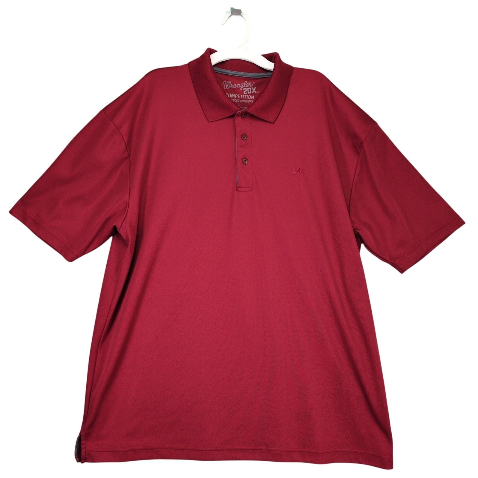 Wrangler Wrangler 20X Competition Men's L Red Polo Shirt Work Western Size US L / EU 52-54 / 3 - 1 Thumbnail