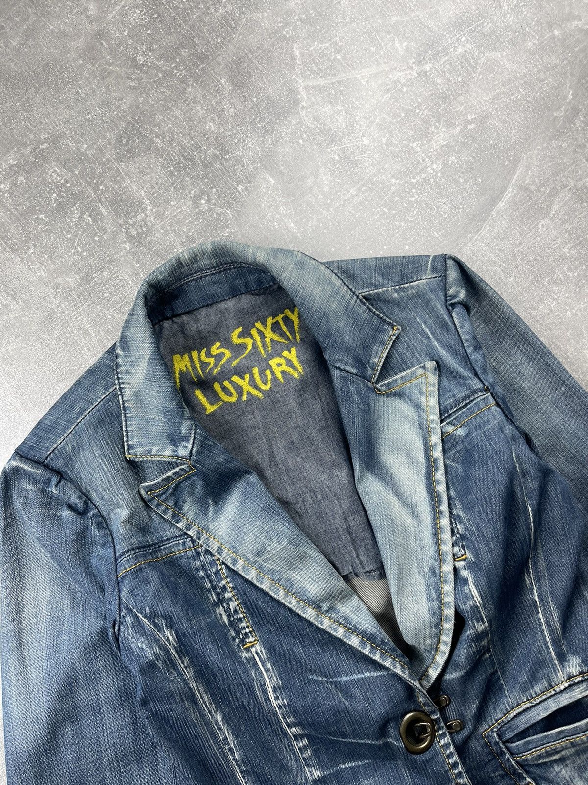Miss Sixty Y2k Miss Sixty Luxury Vintage Denim Blazer Jacket Size M / US 6-8 / IT 42-44 - 4 Thumbnail