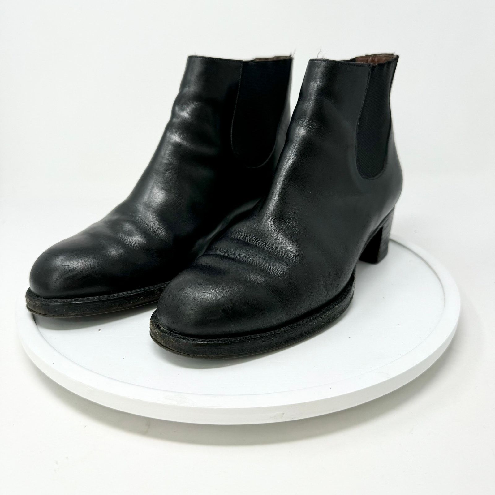 Other Fatte A Mano Leather Upper SlipOn Ankle Booties Sz 39/US 8.5 Size US 8.5 / IT 38.5 - 1 Thumbnail