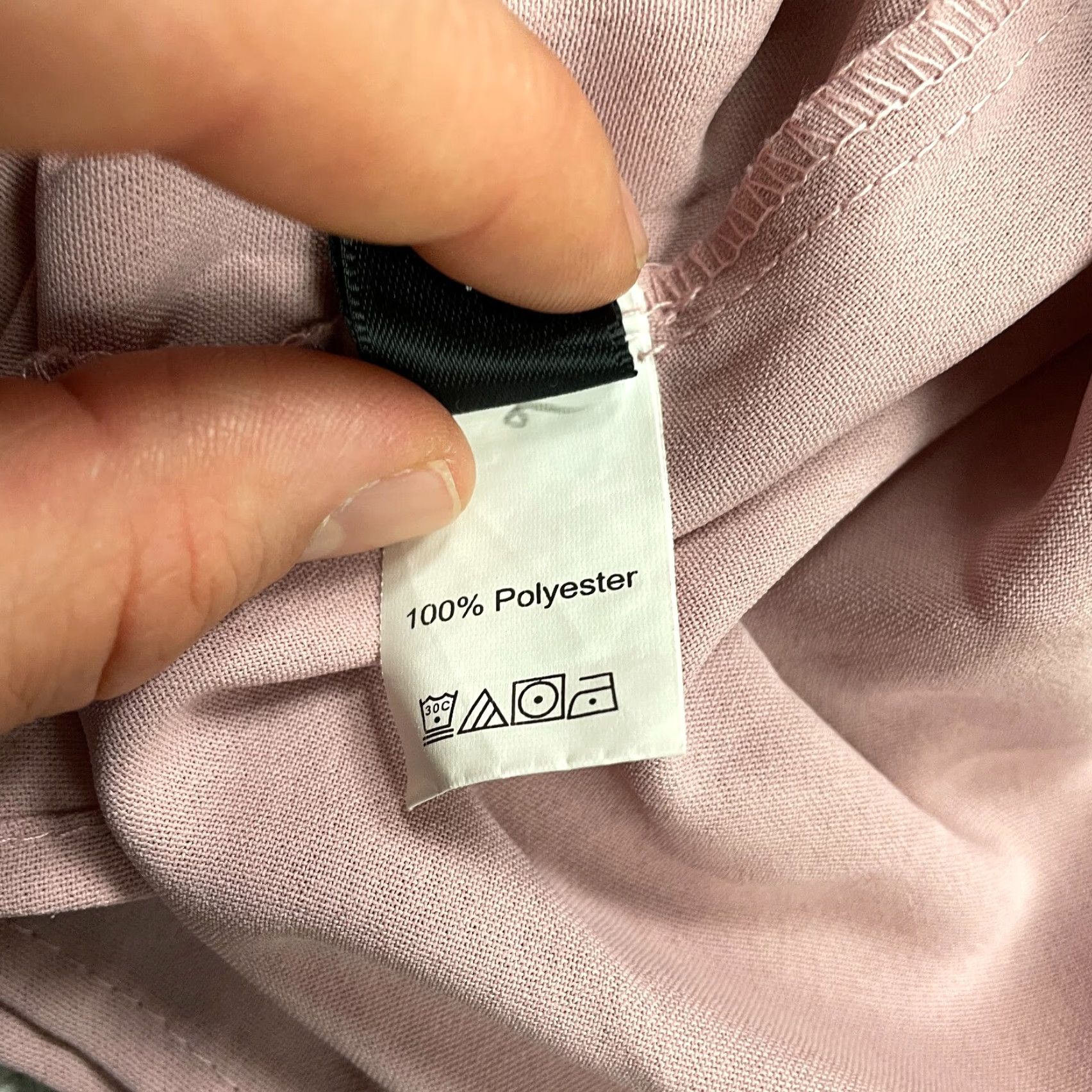 Shein SheIn Blouse Shirt Womens 2XL Pink Chiffon Cold Shoulder Short Sleeve - Lightweight, Casual, Breathable, Regular Fit Size XXL / US 16-18 / IT 52-54 - 7 Thumbnail