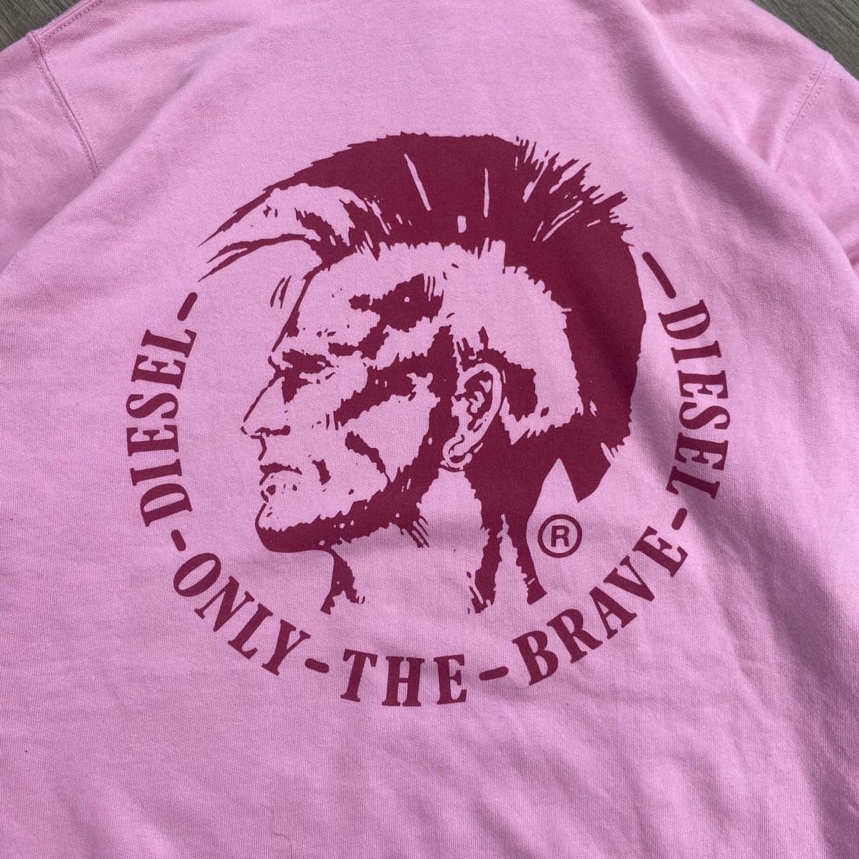 Diesel 2000s Diesel Punk But A Im Shouting Pink Hoodie Size US M / EU 48-50 / 2 - 2 Thumbnail