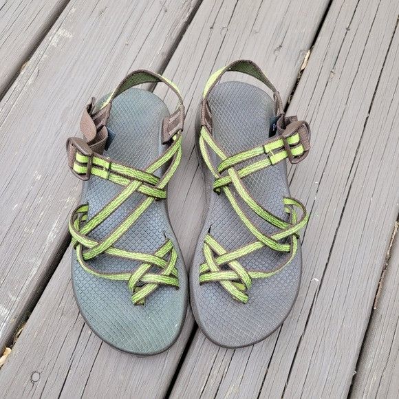 Chaco ZX/2 Unaweep Aztec Brown Green Classic Strappy Vibram