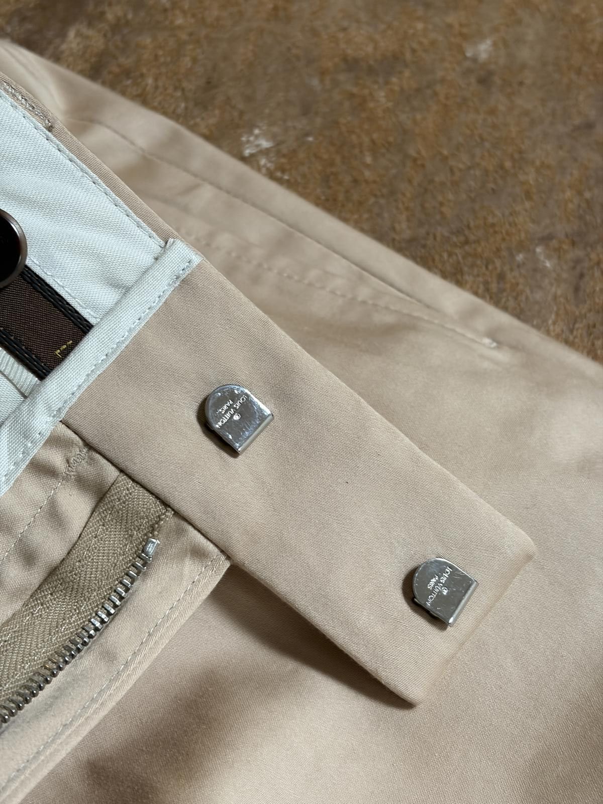 Louis Vuitton Louis Vuitton Tailored Cotton Trousers – Beige Size US 34 / EU 50 - 7 Thumbnail